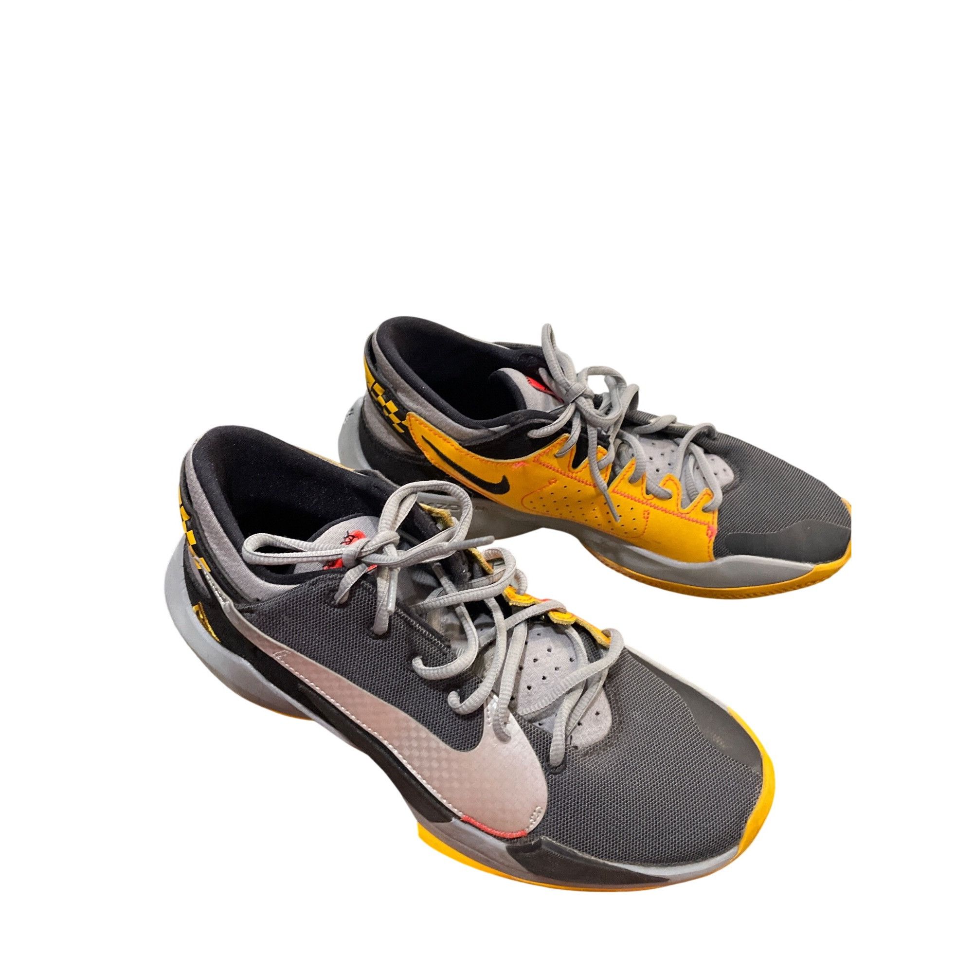 Nike Nike Zoom freak 2 taxi black silver leather mid BB sneakers Size US 10 / EU 43 - 18 Thumbnail