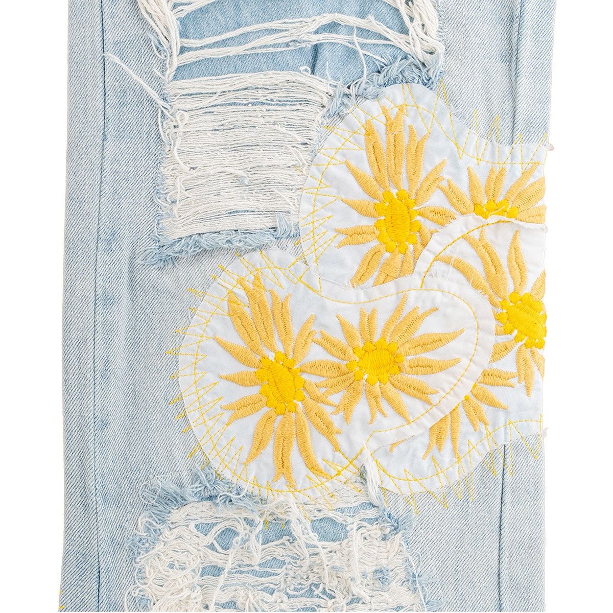 Who Decides War Flower Jeans Light Indigo Size US 34 / EU 50 - 3 Thumbnail