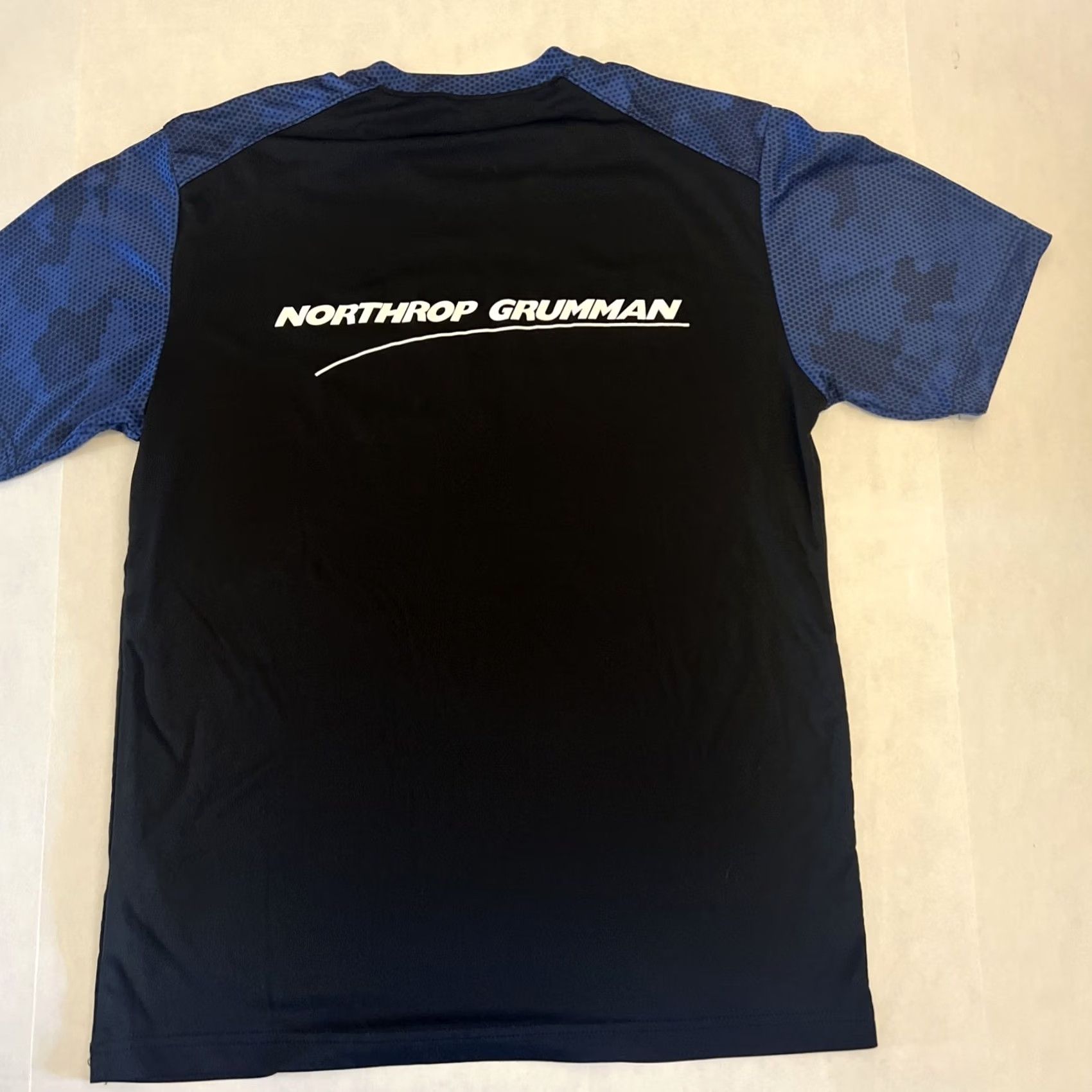 Logo Athletic Northrop Grumman Military Lettering Logo Athletic Shirt Medium Camo Blue New Logo Graphic Print Space Shirt Unisex Adults Mens Womens Boys Girls Size US M / EU 48-50 / 2 - 2 Thumbnail