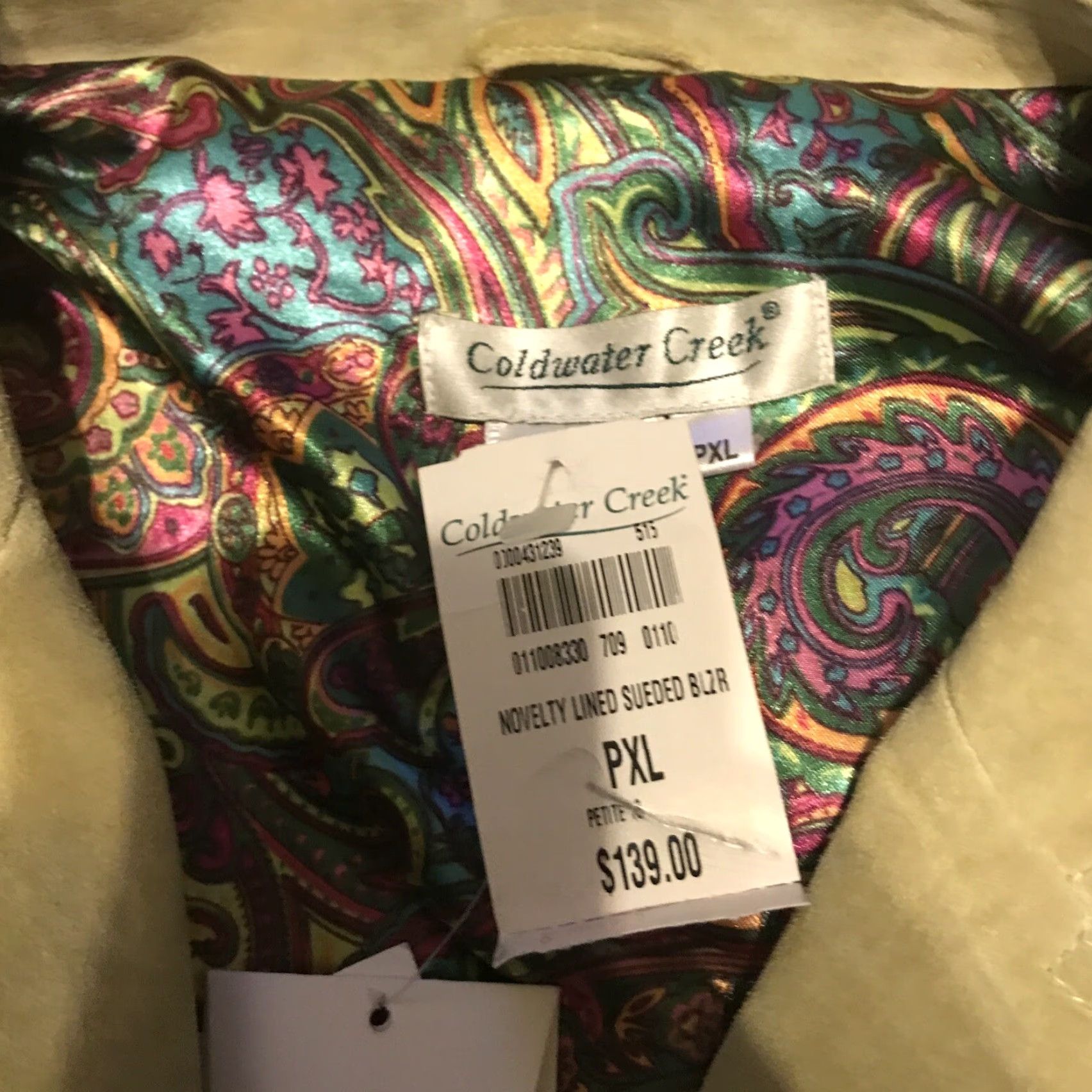 Coldwater Creek Coldwater Creek Blazer Short Sleeve Women Pxl Mustard Yellow Suede 3 Button Blazer Jacket Size XL / US 12-14 / IT 48-50 - 3 Thumbnail