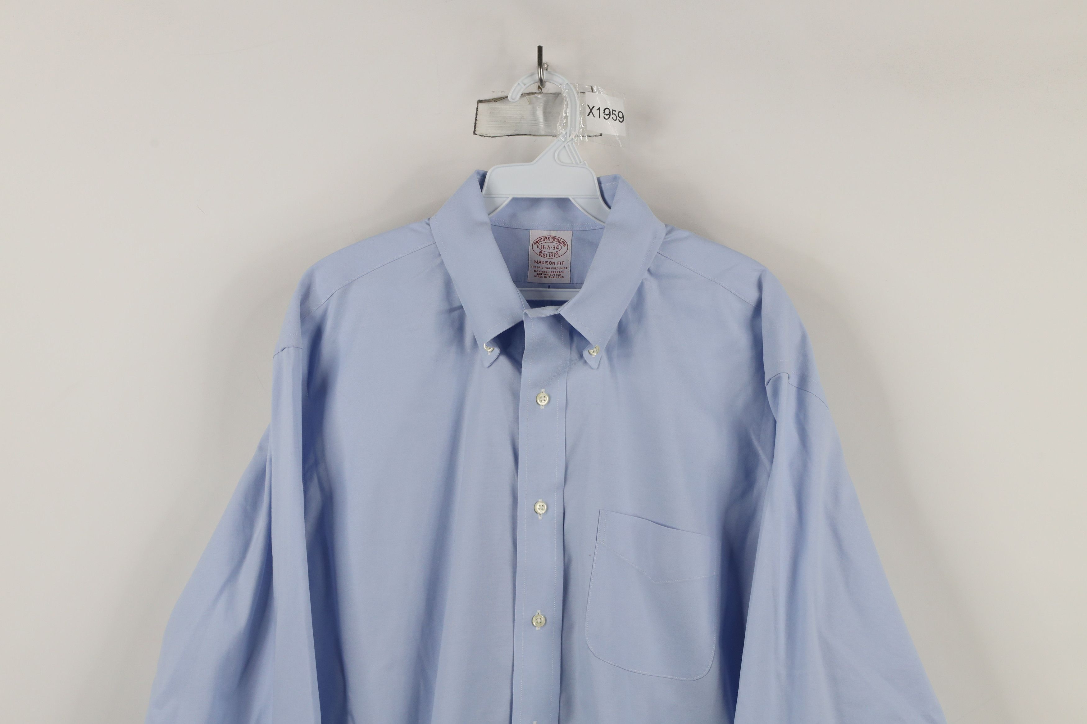 Brooks Brothers × Vintage Vintage 90s Brooks Brothers Cotton Button Down Shirt Size US M / EU 48-50 / 2 - 2 Thumbnail
