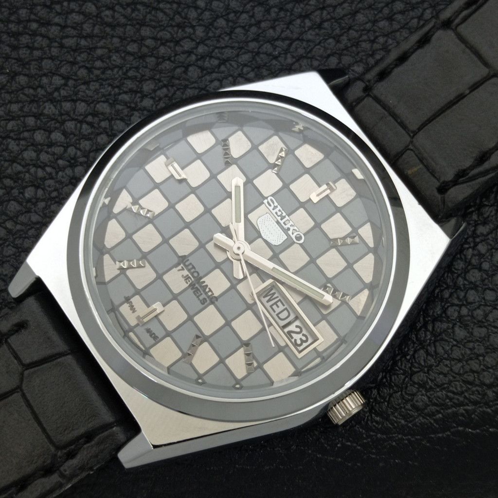 Seiko REFURBISHED VINTAGE SEIKO 5 AUTO JAPAN MENS WATCH a440207 Size 38 - 5 Thumbnail