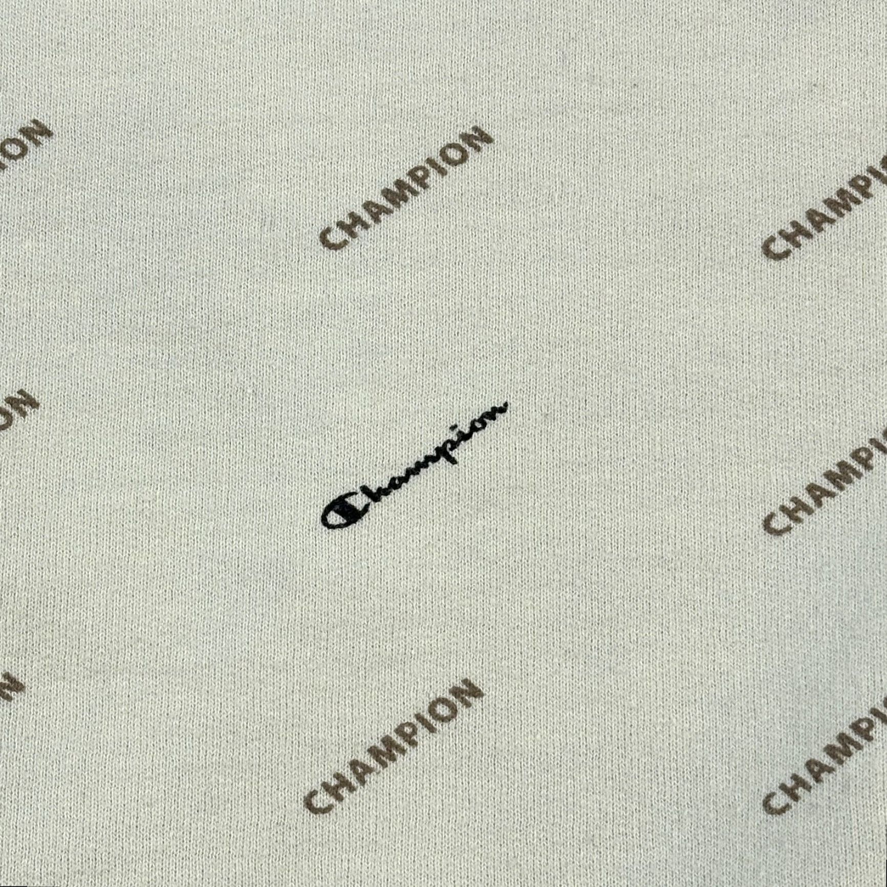 Champion Champion Sweatshirt Mens XL Cream All Over Logo Print Crewneck Pullover Size US XL / EU 56 / 4 - 4 Thumbnail