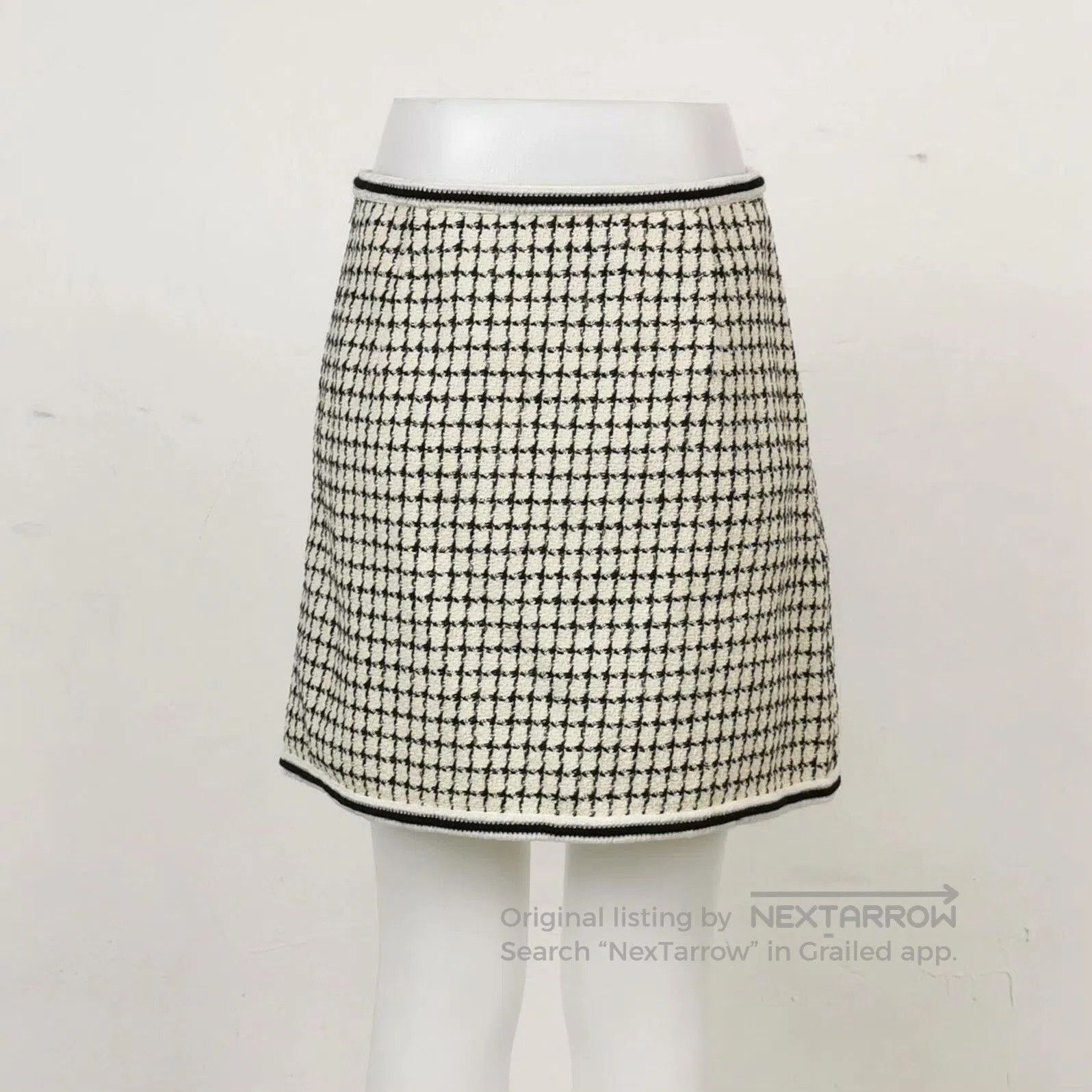 Miu Miu Miu Miu Colorblock Wool Blend Skirt. Size 37" - 2 Thumbnail