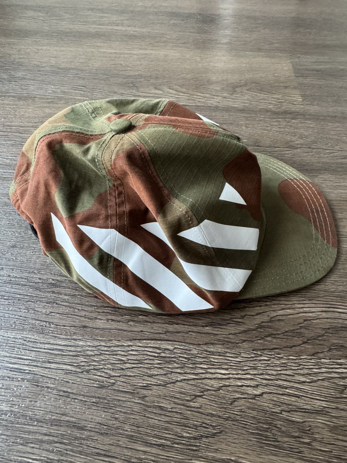 Off-White Off White Camo Stripe Hat Virgil Abloh Size ONE SIZE - 4 Thumbnail