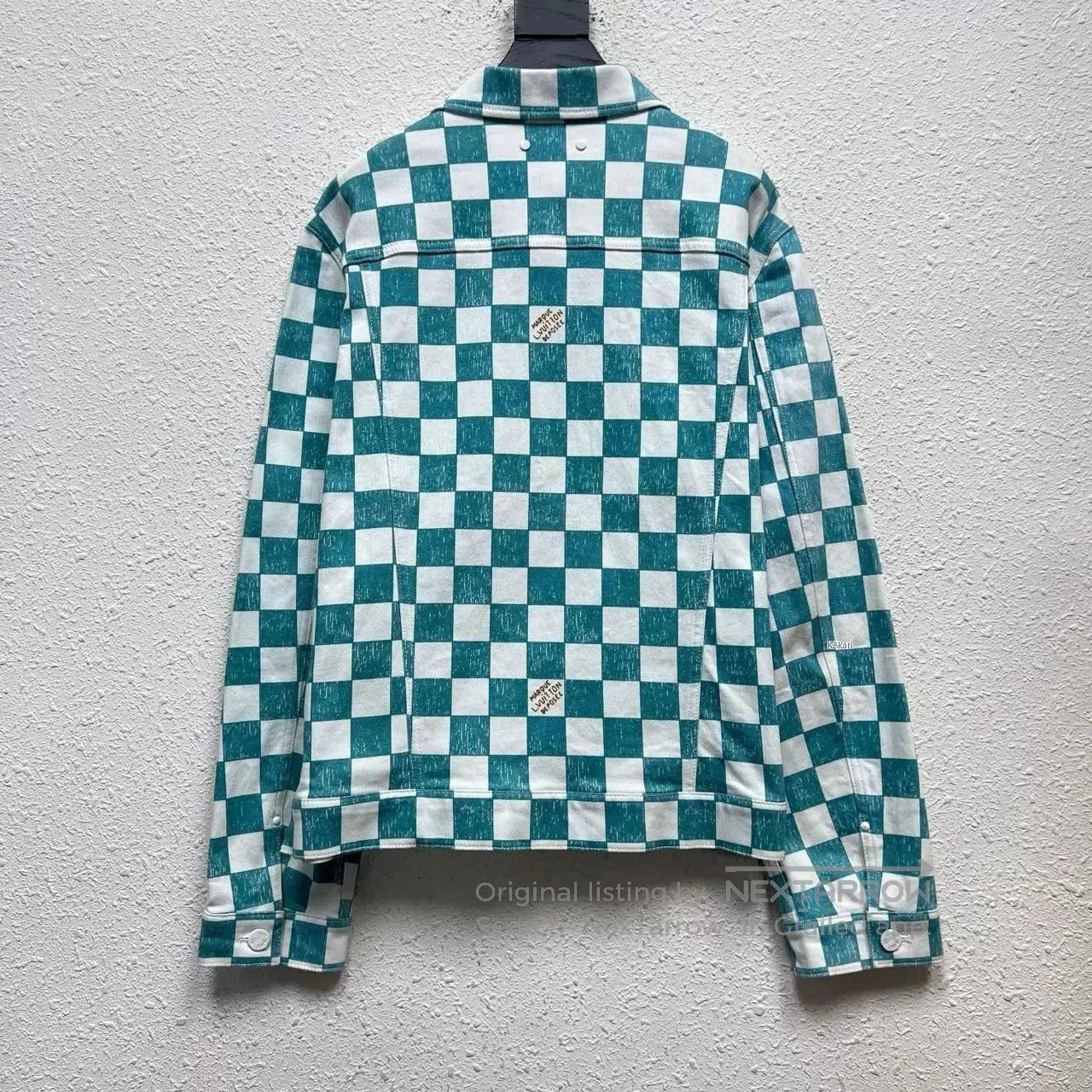 Louis Vuitton Blue Checkered Denim Jacket . Size US L / EU 52-54 / 3 - 2 Thumbnail