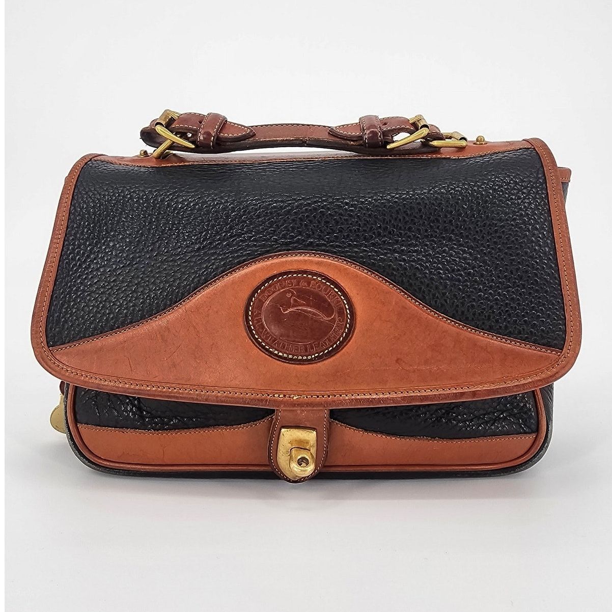 Dooney & Bourke Vintage Dooney & Bourke Black All Weather Leather Handle Bag Size ONE SIZE - 17 Thumbnail