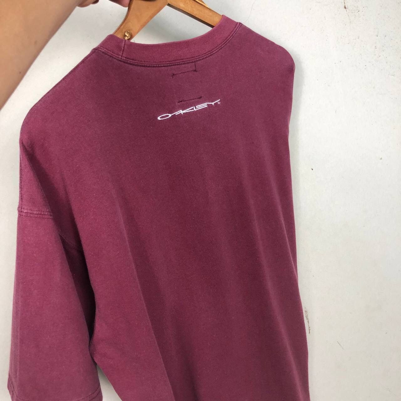 Oakley Vintage 1990s Oakley Centre Tee Size US M / EU 48-50 / 2 - 2 Thumbnail