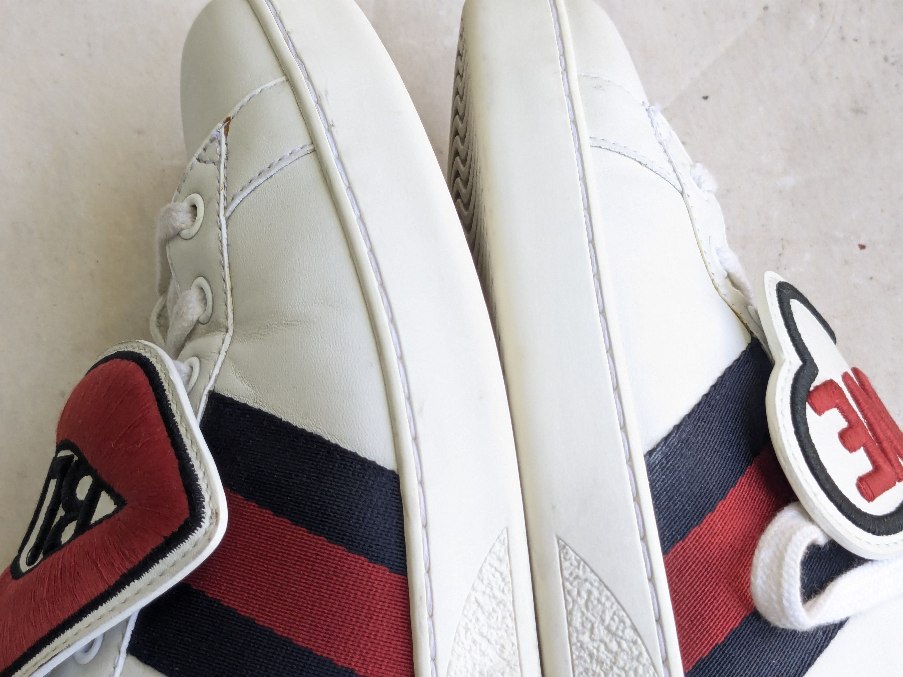 Gucci Gucci Ace Sneakers White 11 White Low Tops Size US 11 / EU 44 - 7 Thumbnail