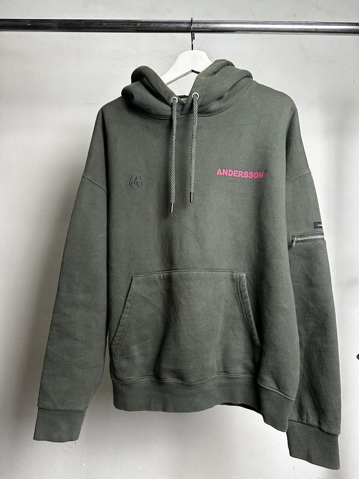 Andersson Bell Andersson Bell Baggy Hoodie – Olive Green Size US L / EU 52-54 / 3 - 1 Thumbnail