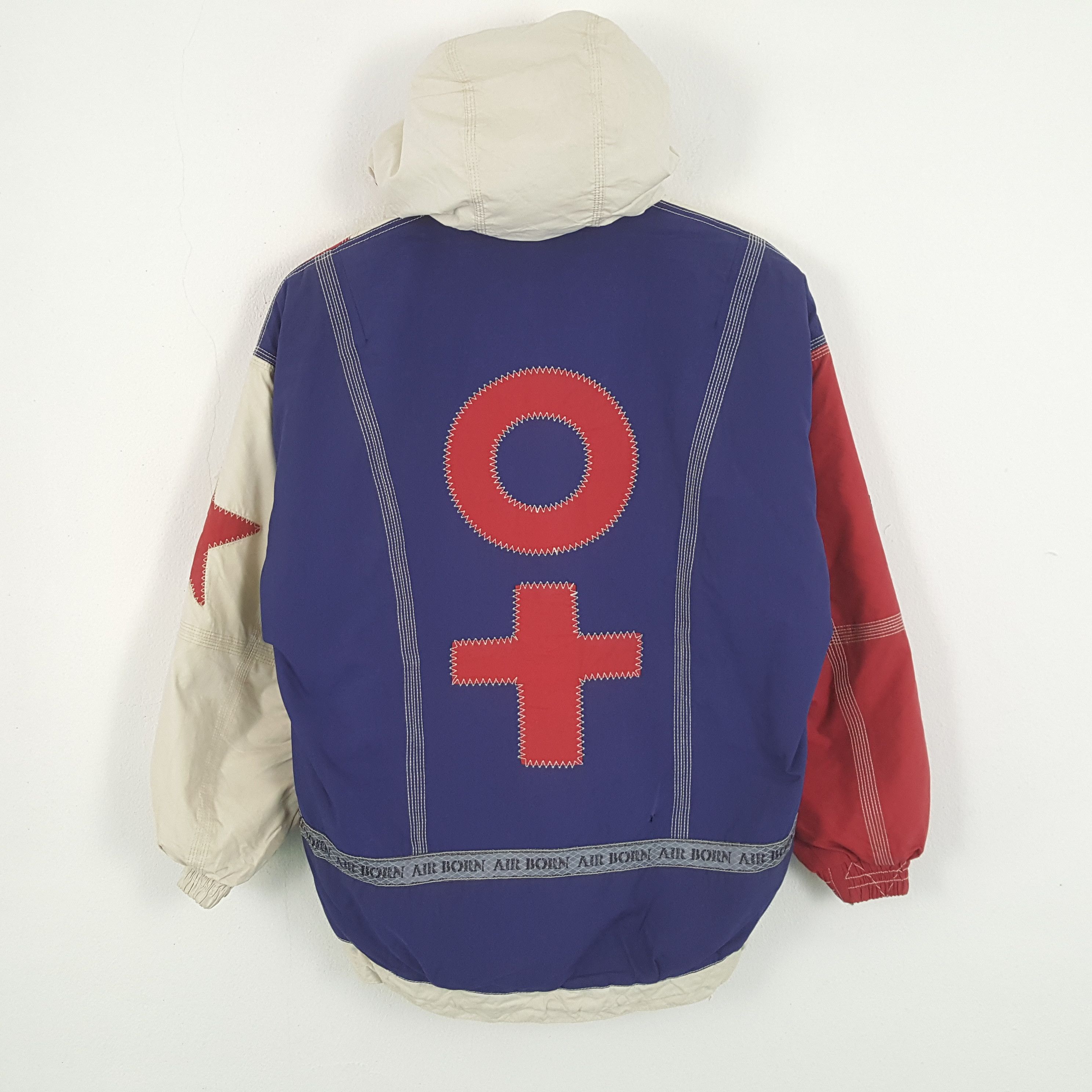 Japanese Brand × Vintage AIR BORN Rare Design Jacket Streetwear Size US XL / EU 56 / 4 - 1 Thumbnail