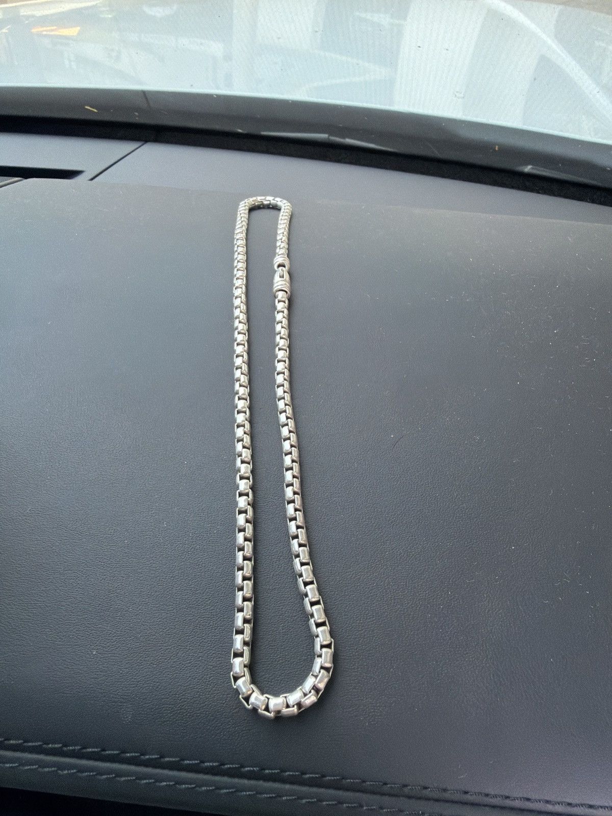 David Yurman David Yurman Sterling Silver Box Chain Necklace 925 DY Heavy Size ONE SIZE - 4 Thumbnail