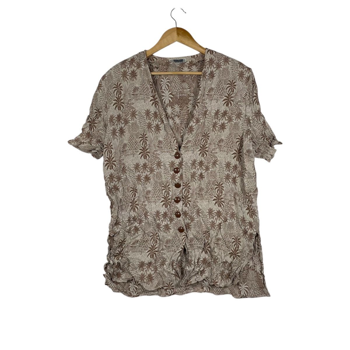 Krizia × Vintage Vintage Per Te By Krizia Floral Button Up Shirt Size L / US 10 / IT 46 - 1 Thumbnail