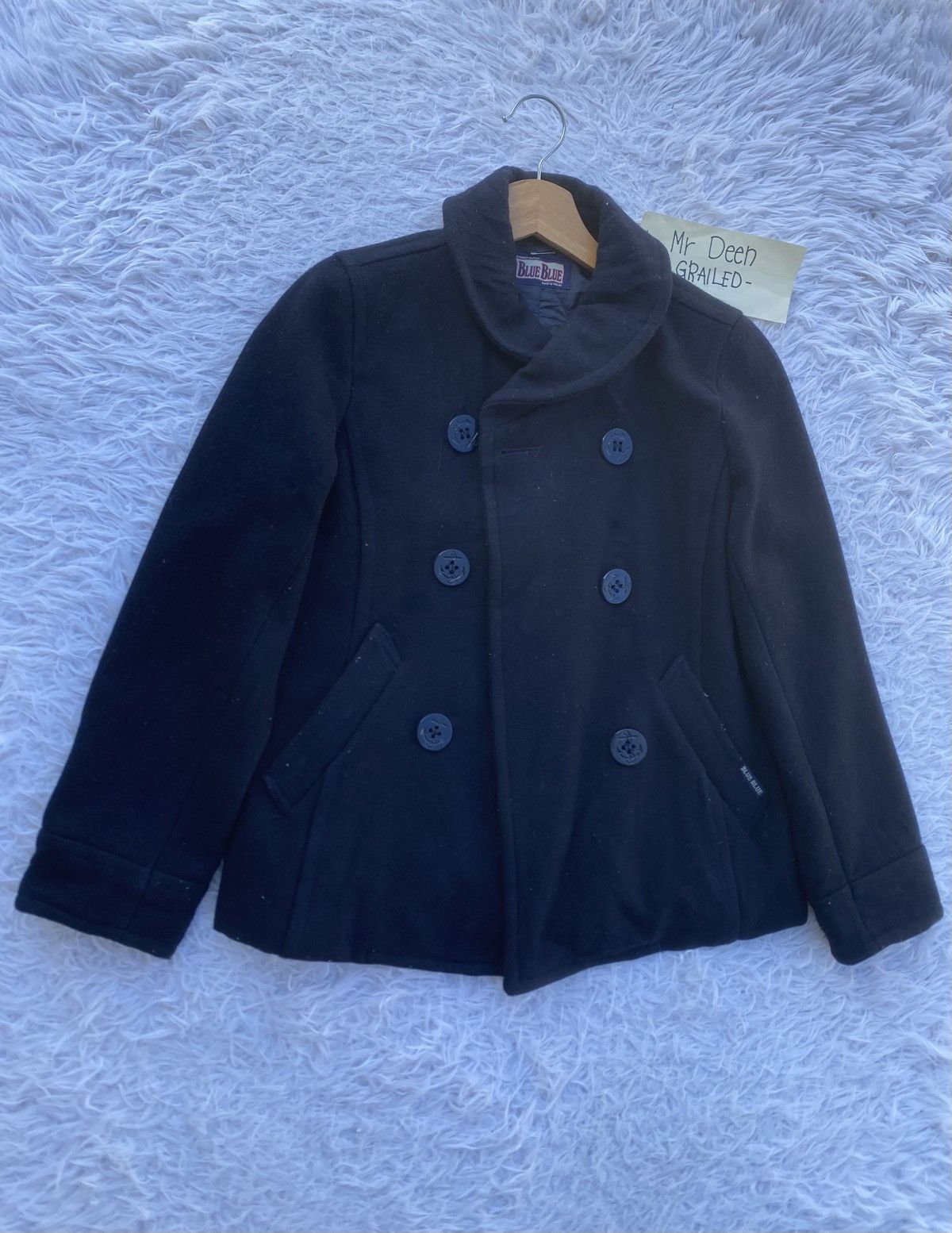 Blue Blue Japan Rare Vintage Blue Blue Wool Women Jacket Size S / US 4 / IT 40 - 2 Thumbnail