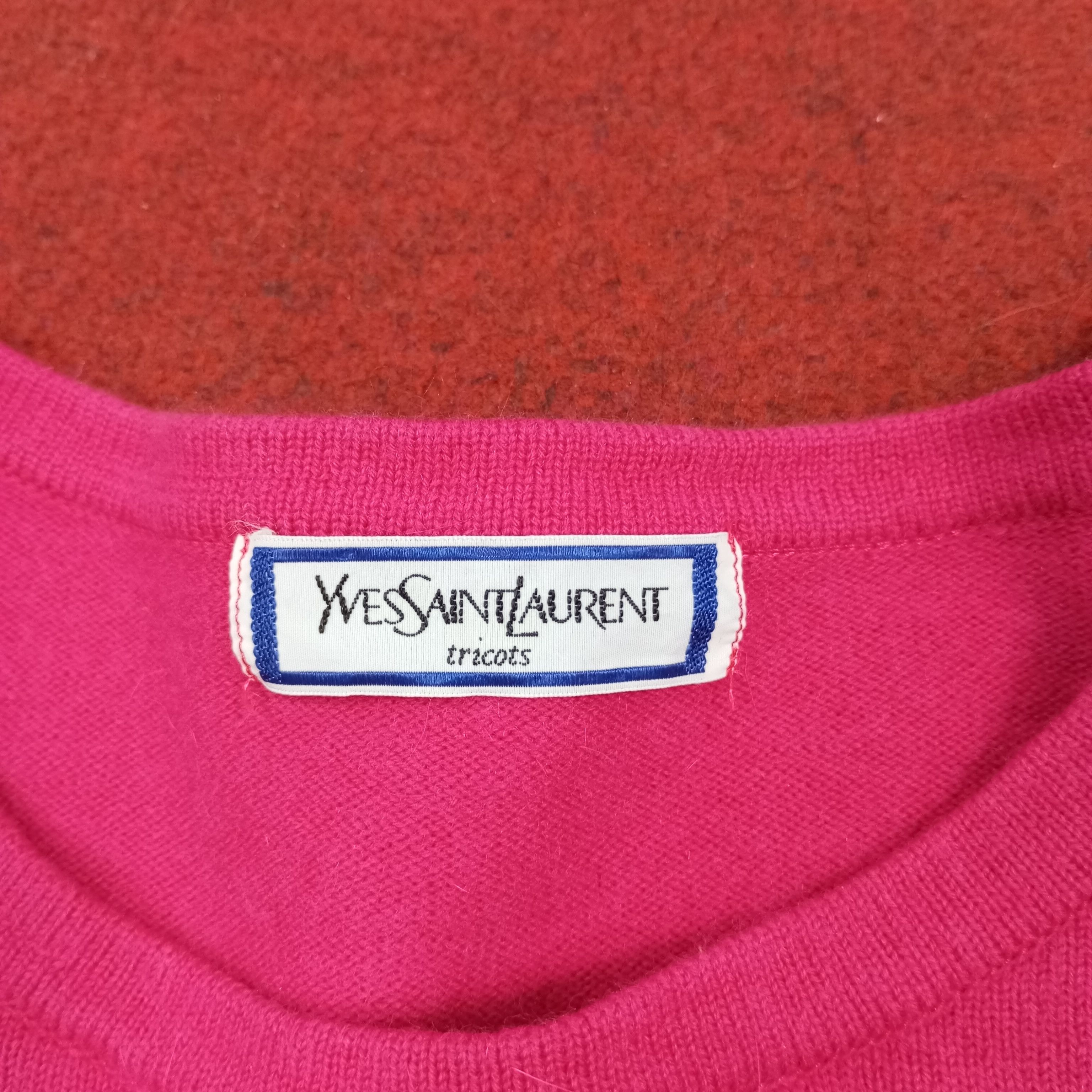 Vintage × Yves Saint Laurent Yves Saint Laurent Fashion Style Design Sweatshirt Size S / US 4 / IT 40 - 4 Thumbnail