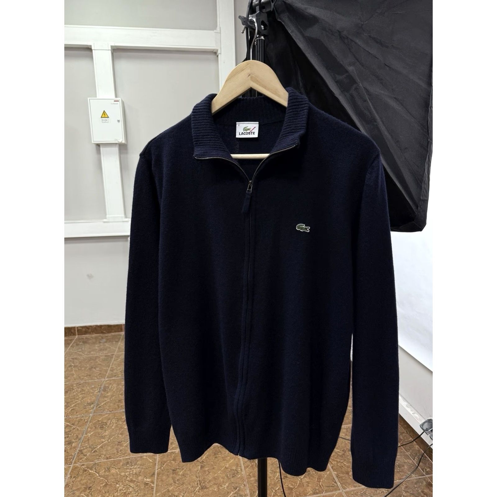 Lacoste VINTAGE Lacoste Wool Sweater Pullover 90s Made in France Woolmark Blue Mens XL Size US XL / EU 56 / 4 - 2 Thumbnail