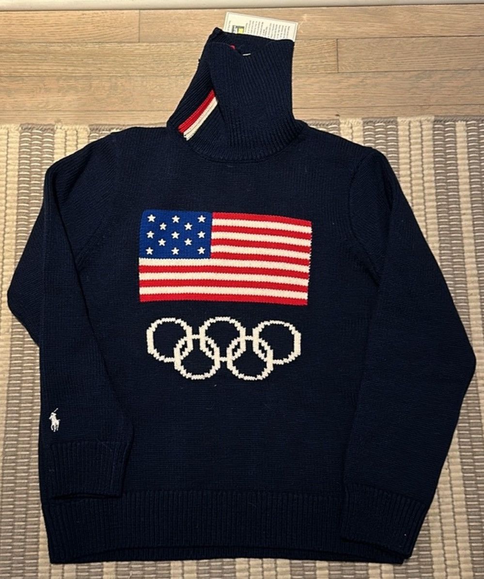 Polo Ralph Lauren 2022 Official Polo Ralph Lauren Olympic Turtleneck 3xl Size US XXL / EU 58 / 5 - 4 Thumbnail