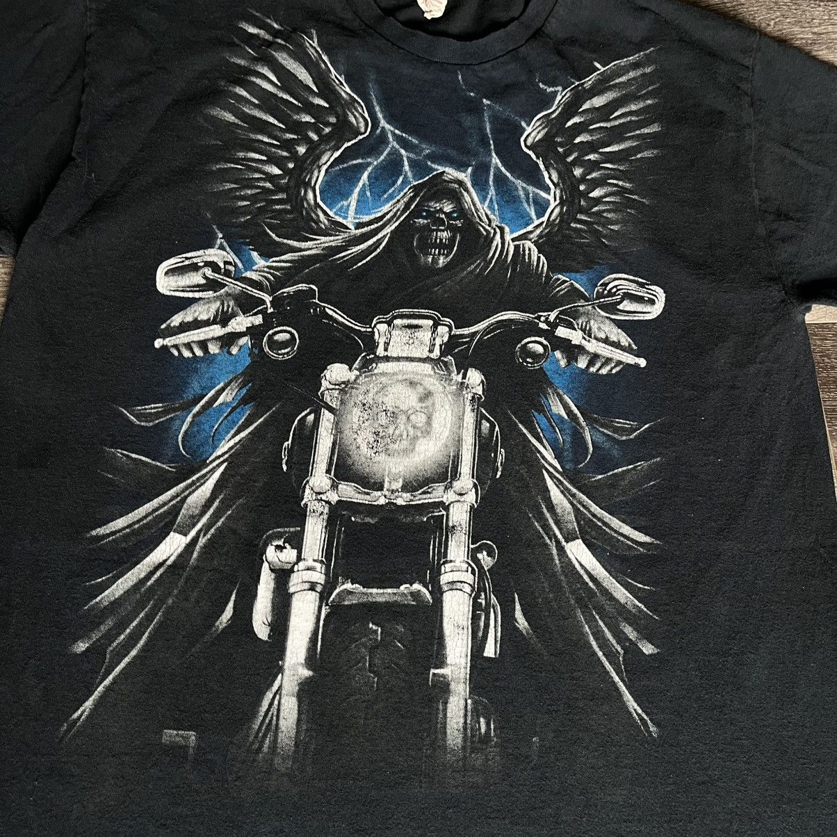 Affliction × Vintage Vintage 2000s Affliction Style Grim Reaper Skull Graphic Tee Size US L / EU 52-54 / 3 - 3 Thumbnail