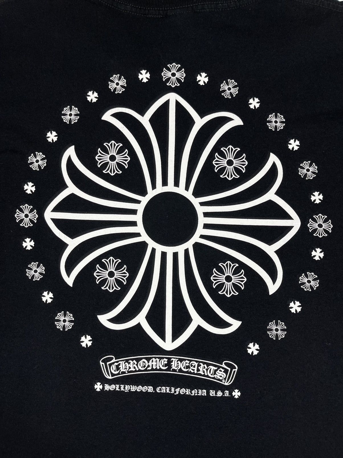 Chrome Hearts Chrome Hearts Vintage Staff Cross Logo Longsleeve Tshirt Size US XL / EU 56 / 4 - 4 Thumbnail