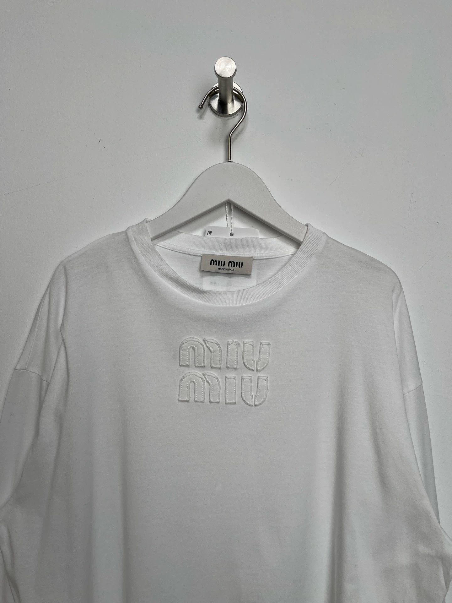 Miu Miu MIU MIU logo patch long sleeve women's Size S / US 4 / IT 40 - 3 Thumbnail