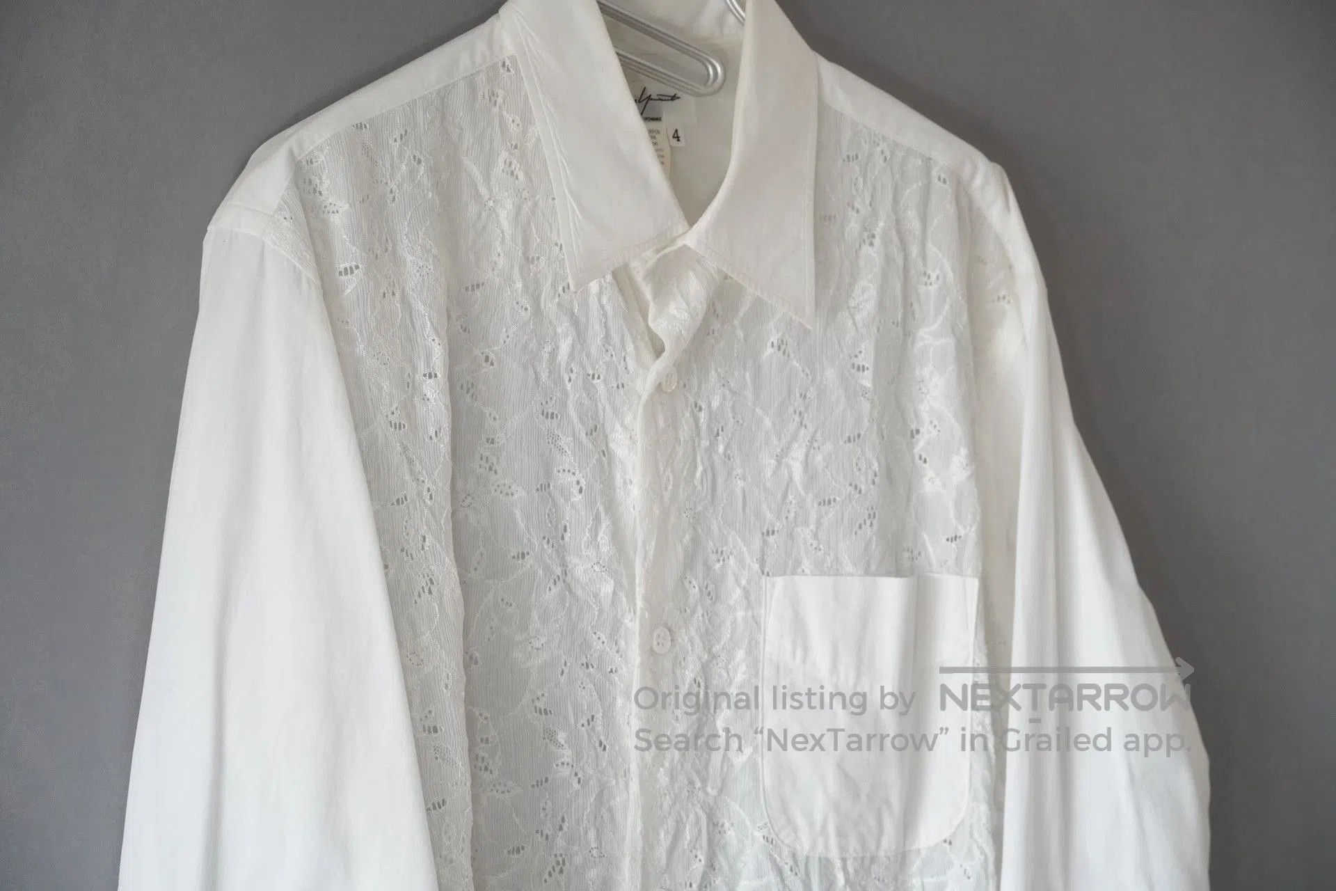 Yohji Yamamoto Yohji Yamamoto White Hollow Shirt. Size S / US 4 / IT 40 - 2 Thumbnail