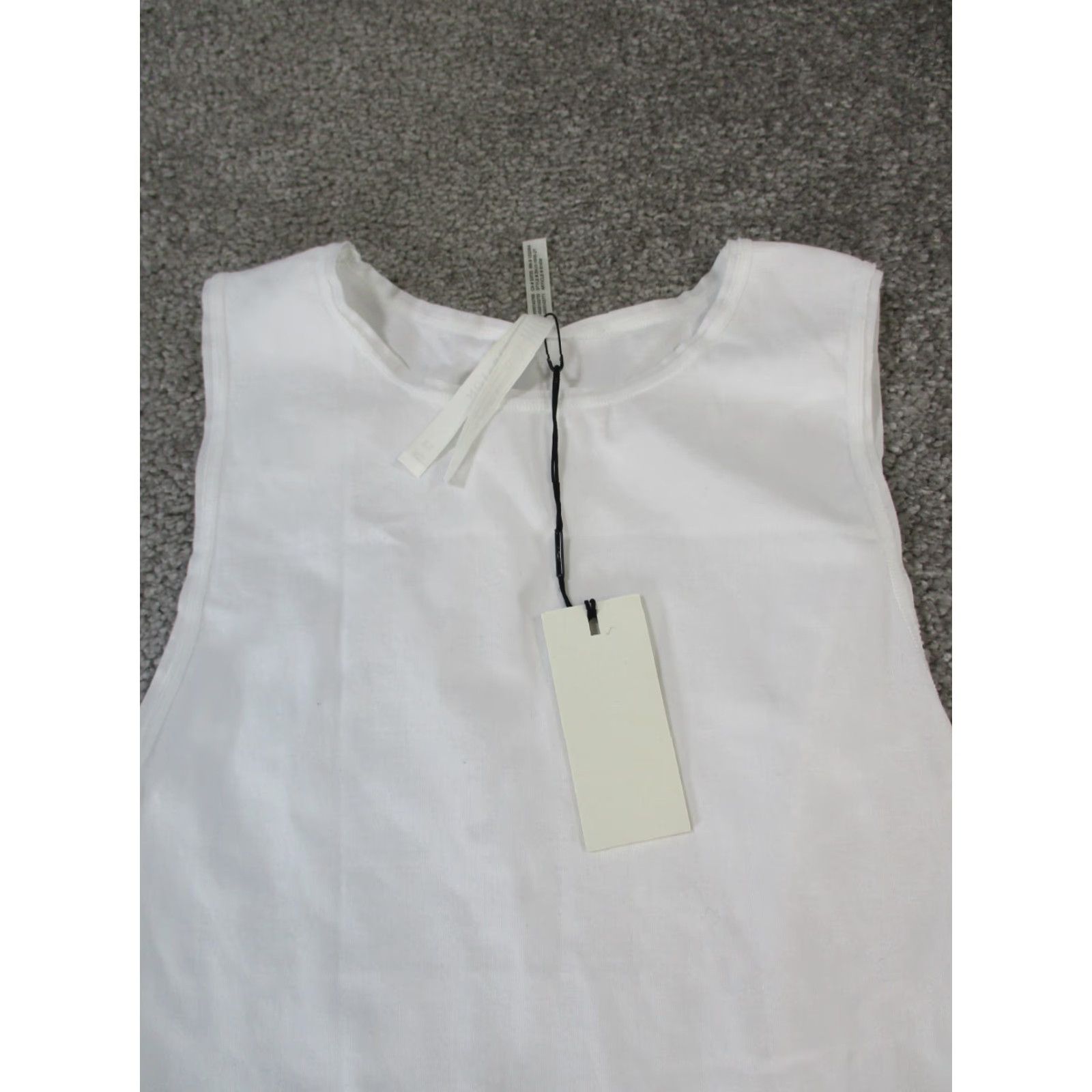 Vintage VINTAGE Babaton Bodysuit Womens XS White Sleeveless Round Neck One-Piece Stretch 90s Fashion Womens Size XS / US 0-2 / IT 36-38 - 2 Thumbnail