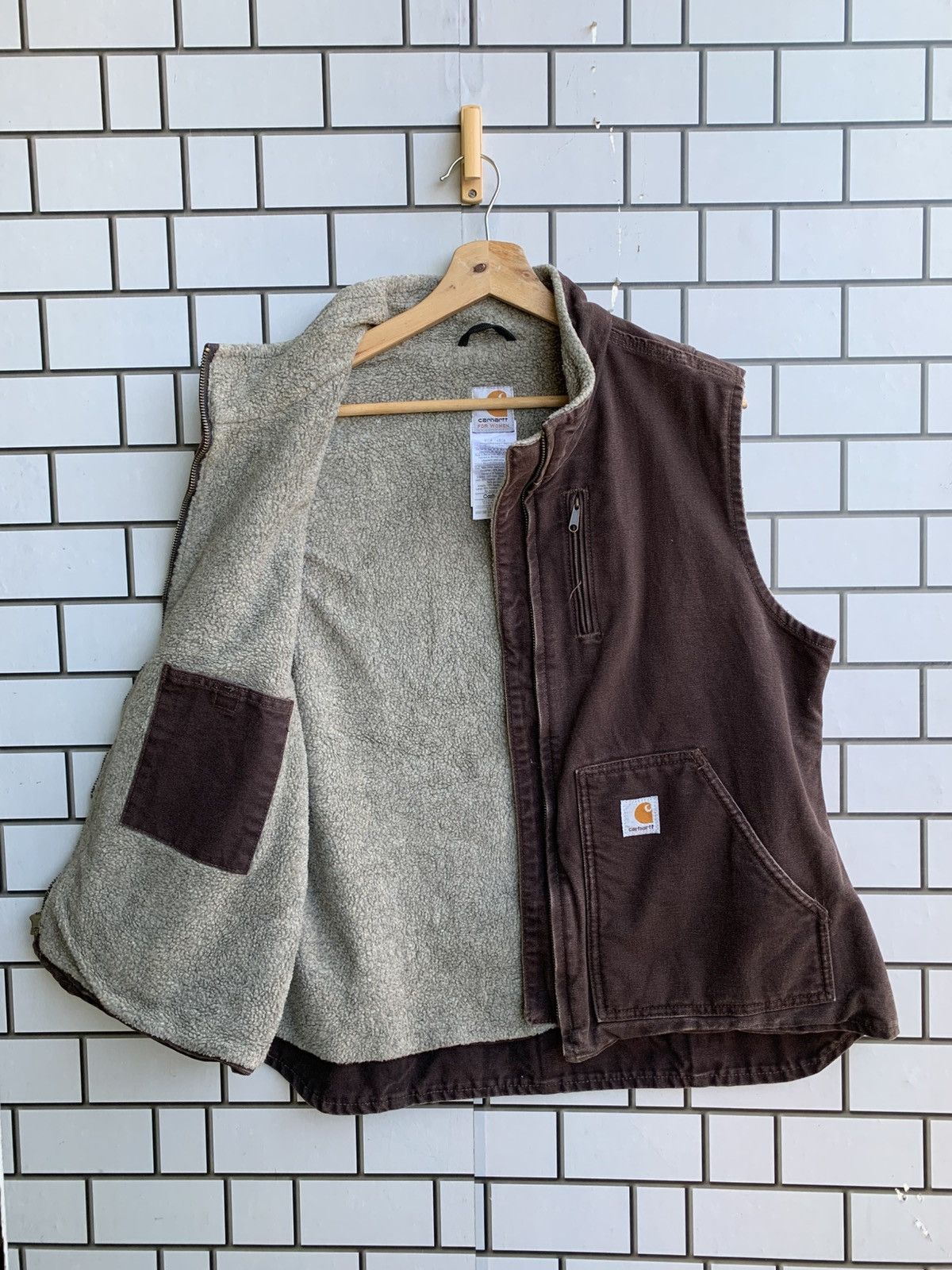 Vintage Vintage Crazy Carhartt Vest Jacket Size L / US 10 / IT 46 - 3 Thumbnail