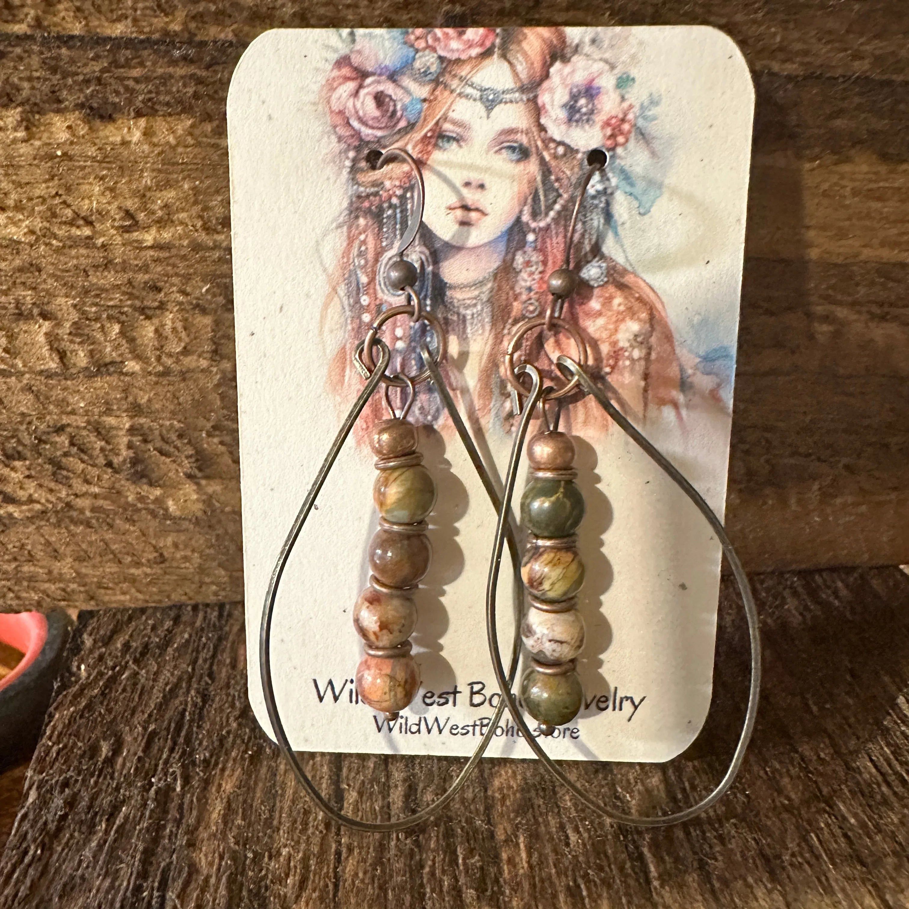 Other Handmade Western Hippie Copper Wire Colorful Wooden Beads Dr Size ONE SIZE - 6 Thumbnail