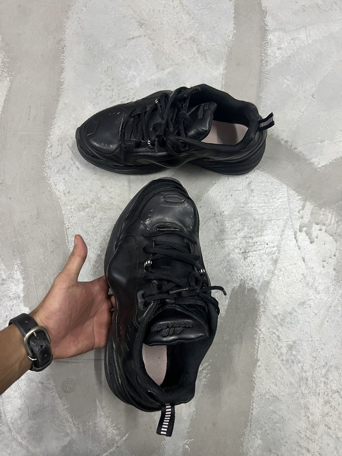 Martine Rose x Nike Air Monarch IV in black