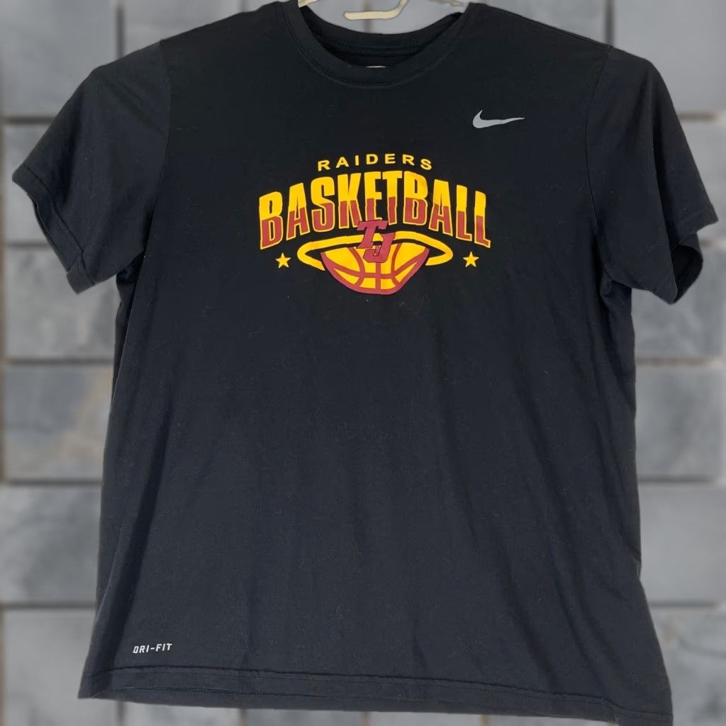 Nike Nike Tee Shirt Mens XL Black Raiders Short Sleeve Dri Fit Athleisure Crew Neck T-Shirt Size US XL / EU 56 / 4 - 1 Thumbnail