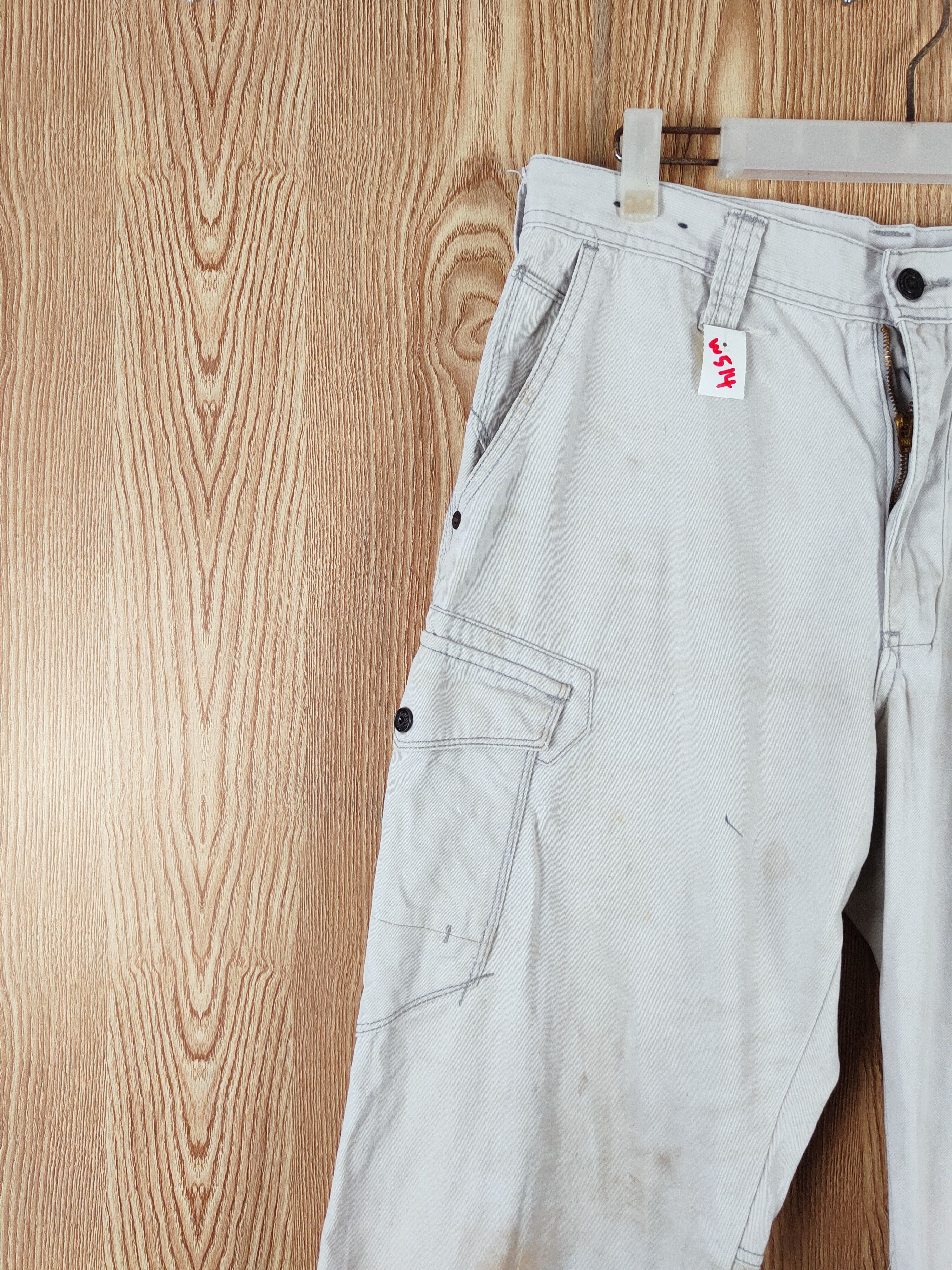 Japanese Brand Evenriver Light Gray Multipocket Tactical Cargo Pants #W514 Size US 32 / EU 48 - 3 Thumbnail
