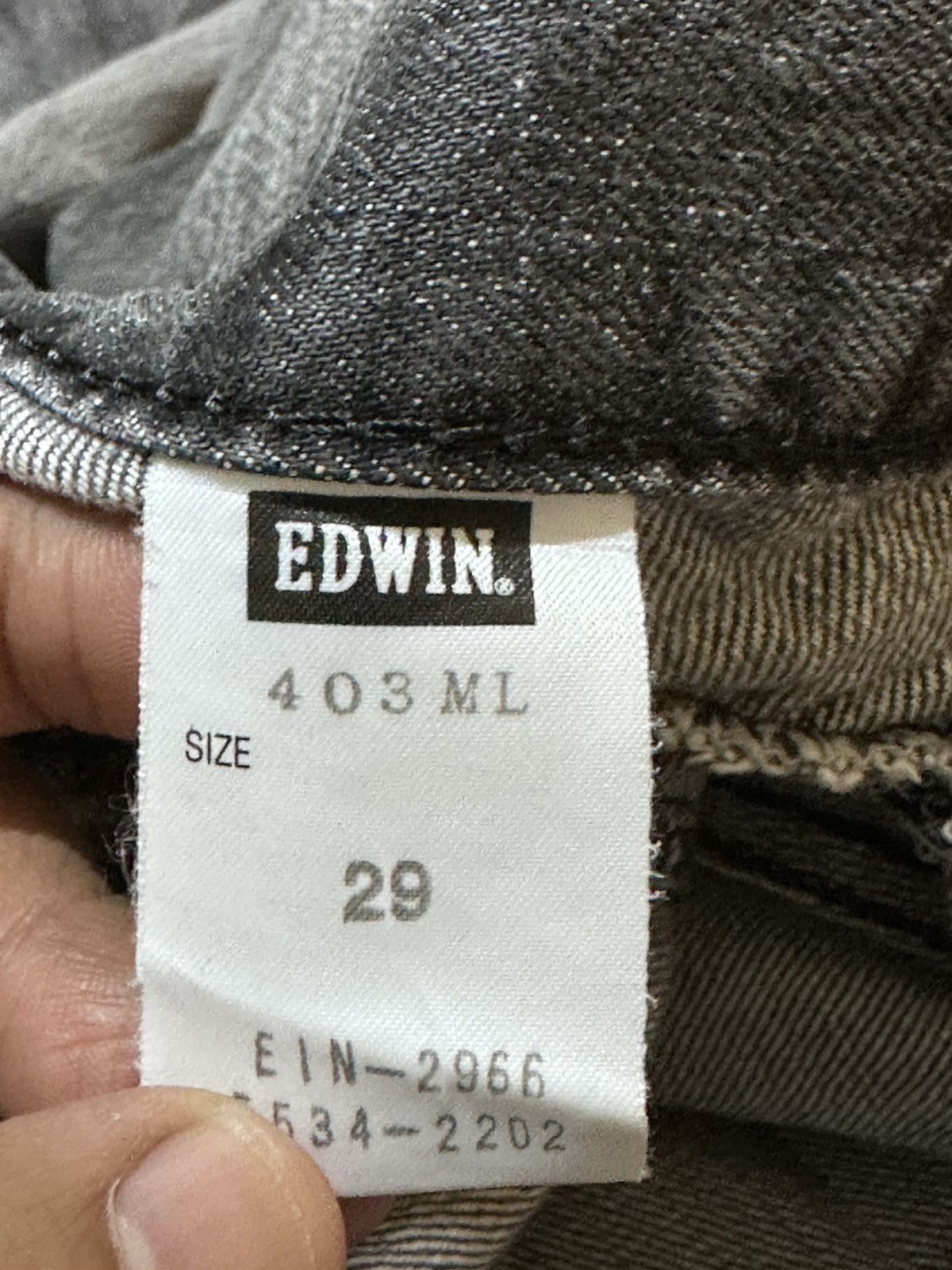 Edwin Vintage Edwin 403 Faded Whiskers Distressed Denim Size US 31 - 10 Thumbnail