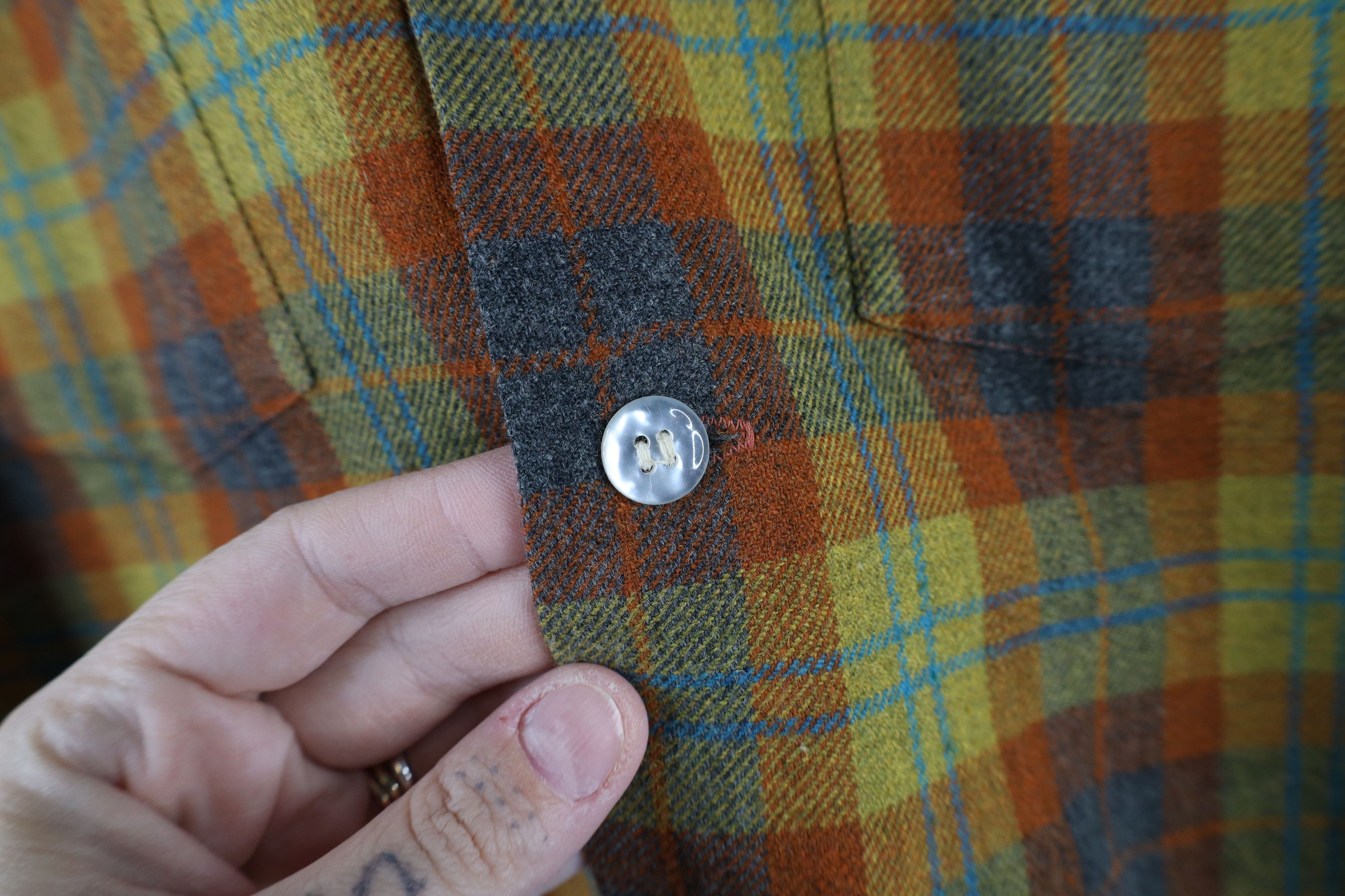 Vintage Vintage 50s 60s Rockabilly Board Button Shirt Plaid USA Size US L / EU 52-54 / 3 - 6 Thumbnail