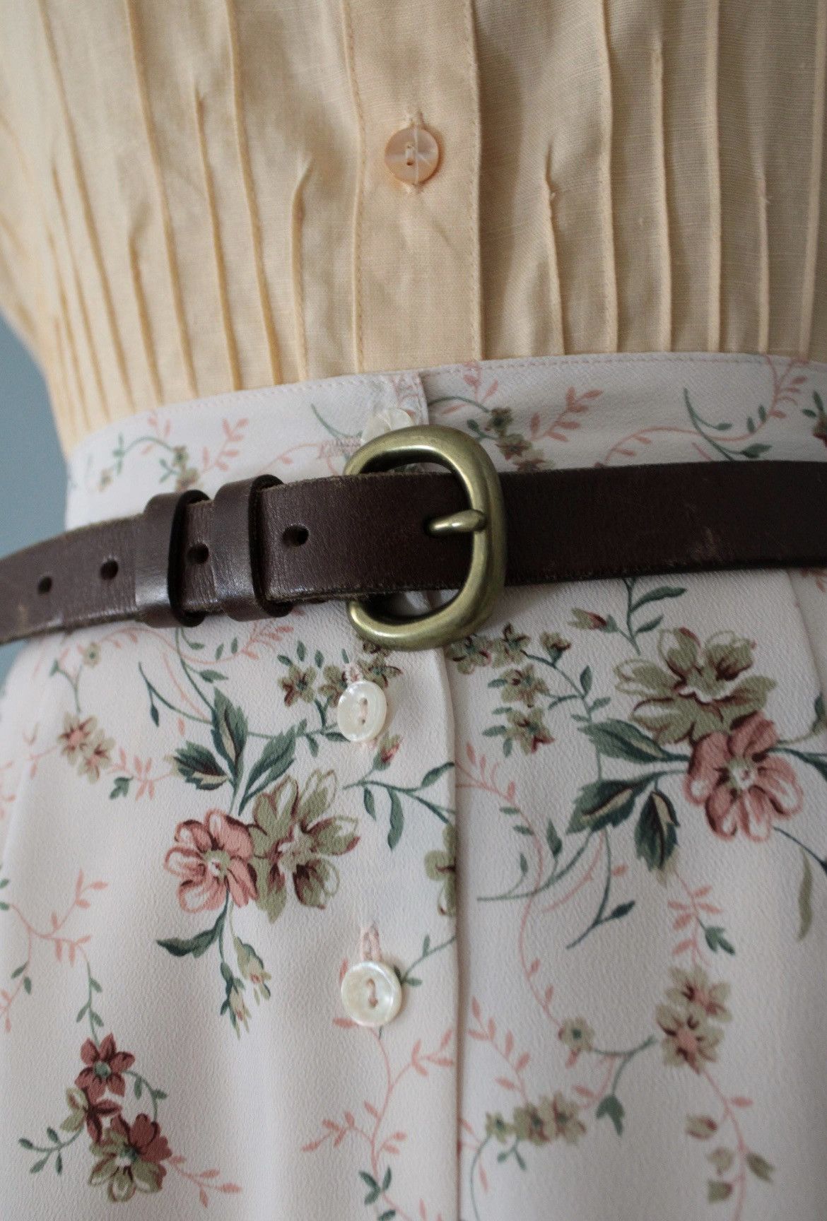 Gap Gap y2k belt | chestnut leather brass buckle Size ONE SIZE - 2 Thumbnail