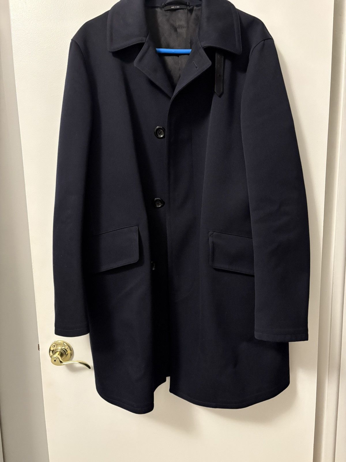 Tom Ford Men’s Tom Ford Kazan Navy Overcoat SZ 48 Size US M / EU 48-50 / 2 - 1 Thumbnail