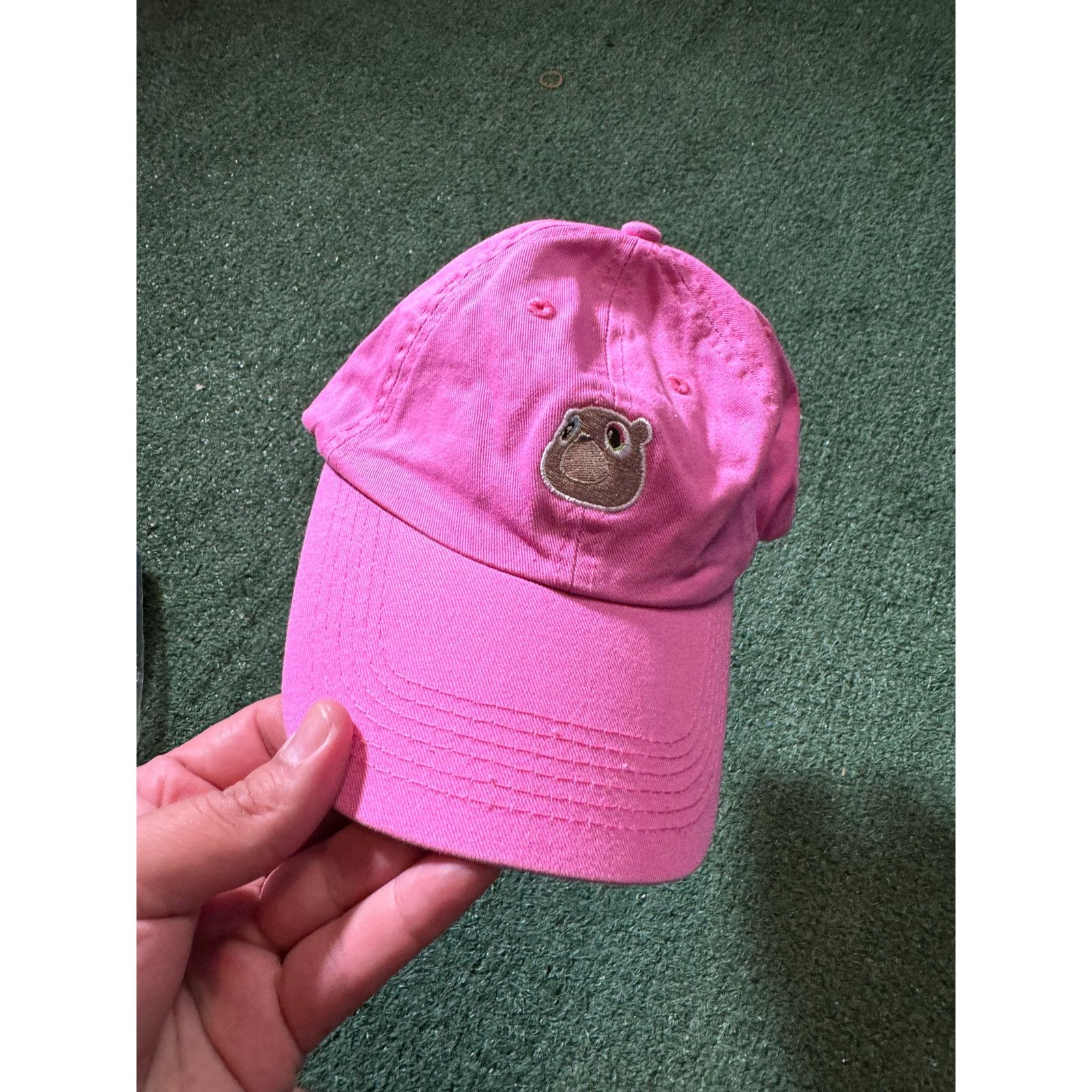 Yeezy Graduation Kayne Bear Dad Hat Pink Timmy Turner Size ONE SIZE - 1 Thumbnail