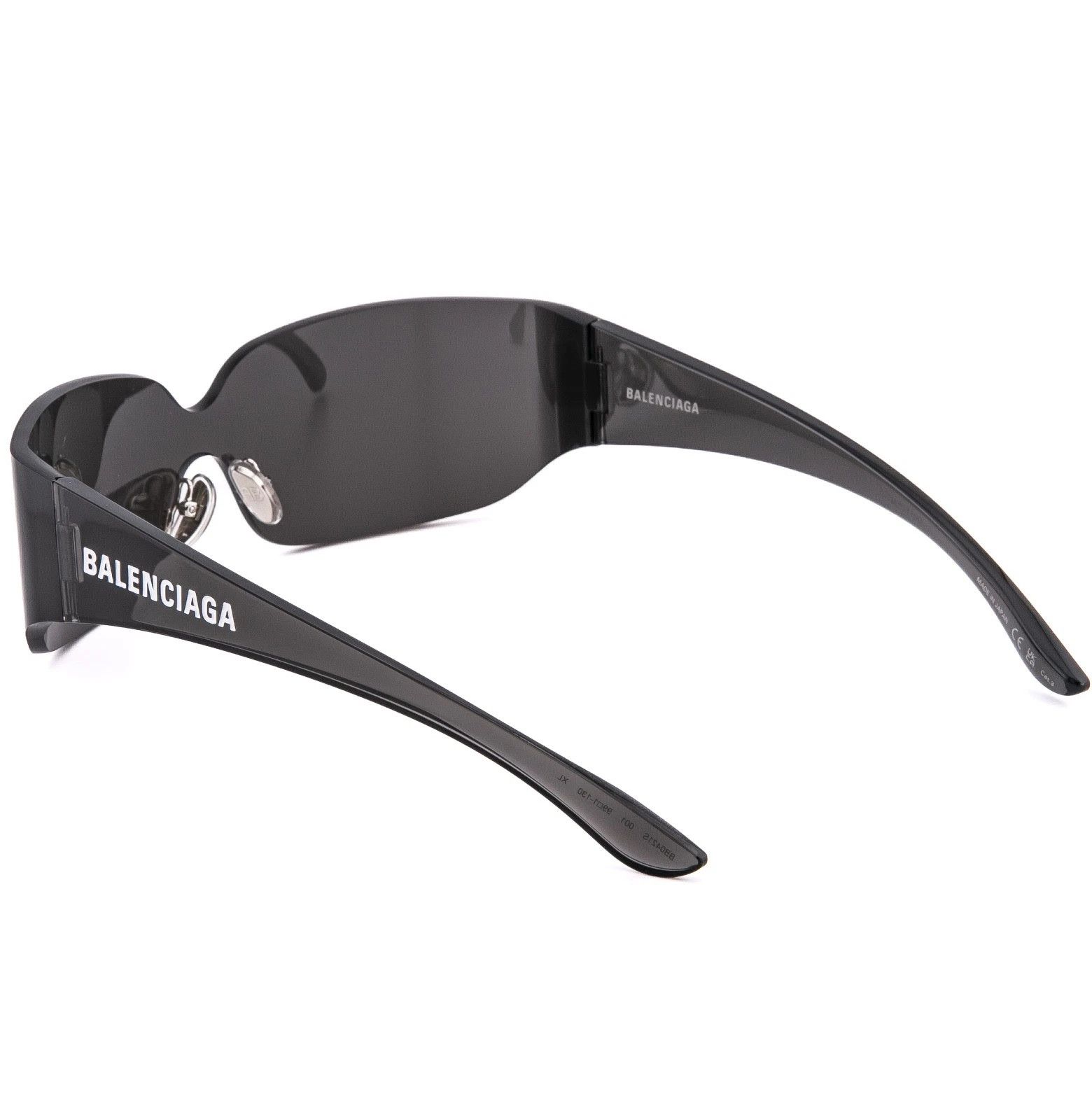 Balenciaga BALENCIAGA BB0421S MONO Wrap 0421 Black Fashion Shield 001 Size ONE SIZE - 3 Thumbnail