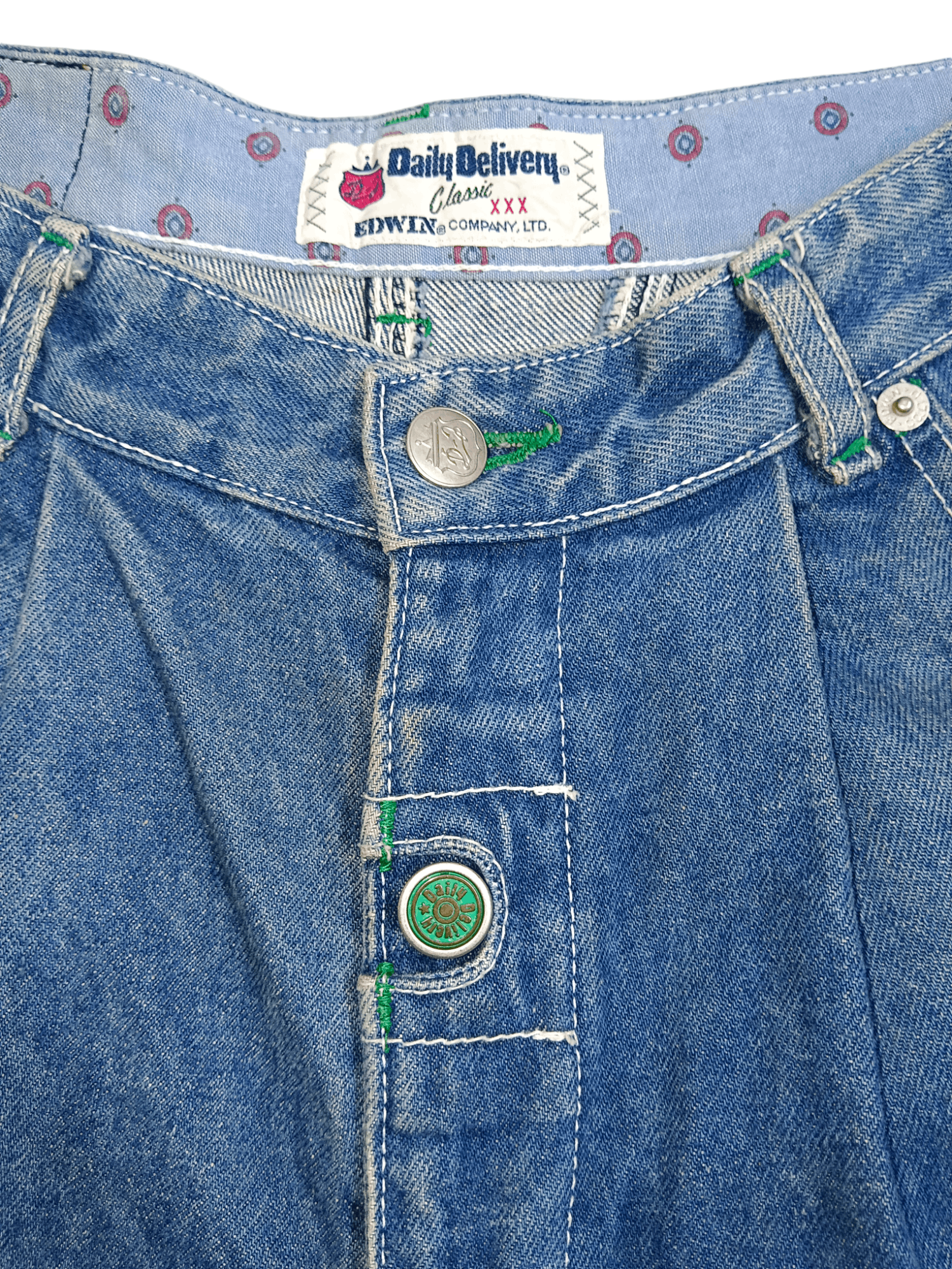 Edwin 💥Rare💥Daily Delivery By Edwin Hip Hop Baggy Jeans Size US 27 - 6 Thumbnail