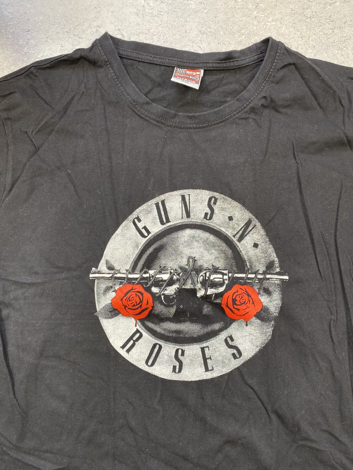 Band Tees Vintage Guns and Roses Men’s Black T-shirt With Big Logo Size US XXL / EU 58 / 5 - 4 Thumbnail
