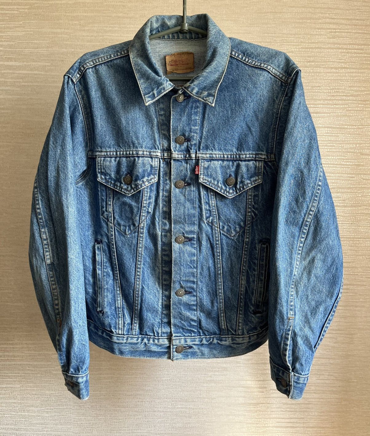 Levi's Vintage Levi's Denim Blue Jean Trucker Jacket Made in USA Size US S / EU 44-46 / 1 - 1 Thumbnail