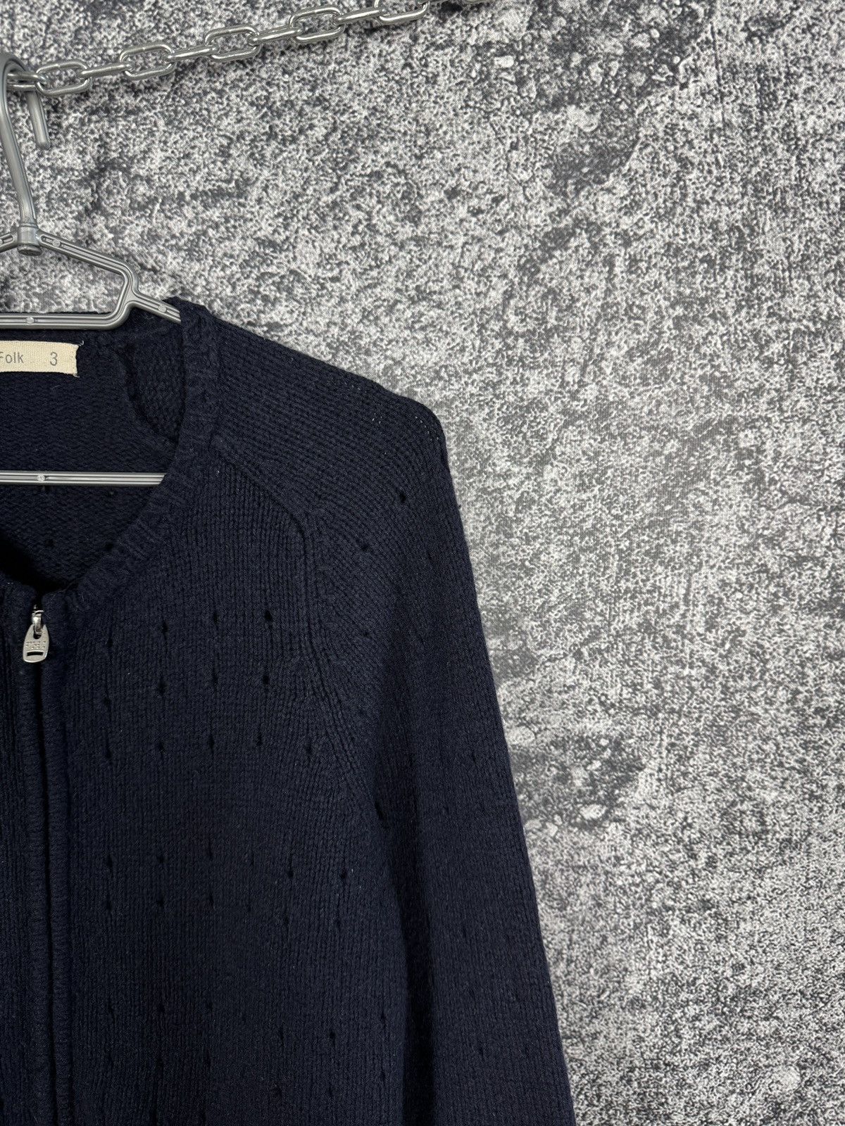 Folk Men’s FOLK Full Zip Wool Sweater Pullover Size 3 Size US S / EU 44-46 / 1 - 2 Thumbnail