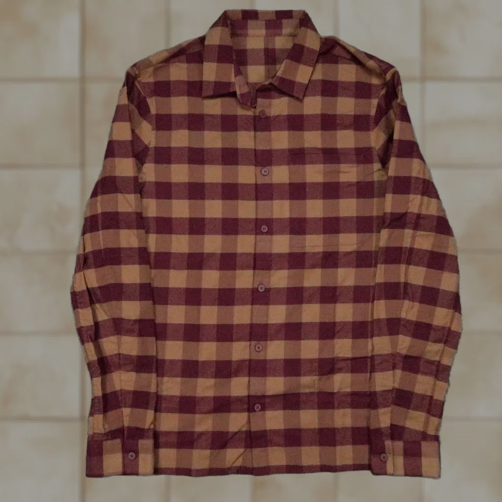 Lululemon VINTAGE? no — Lululemon Shirt Mens Medium Red Buffalo Plaid Flannel Long Sleeve Button-Up Pockets Size US M / EU 48-50 / 2 - 1 Thumbnail