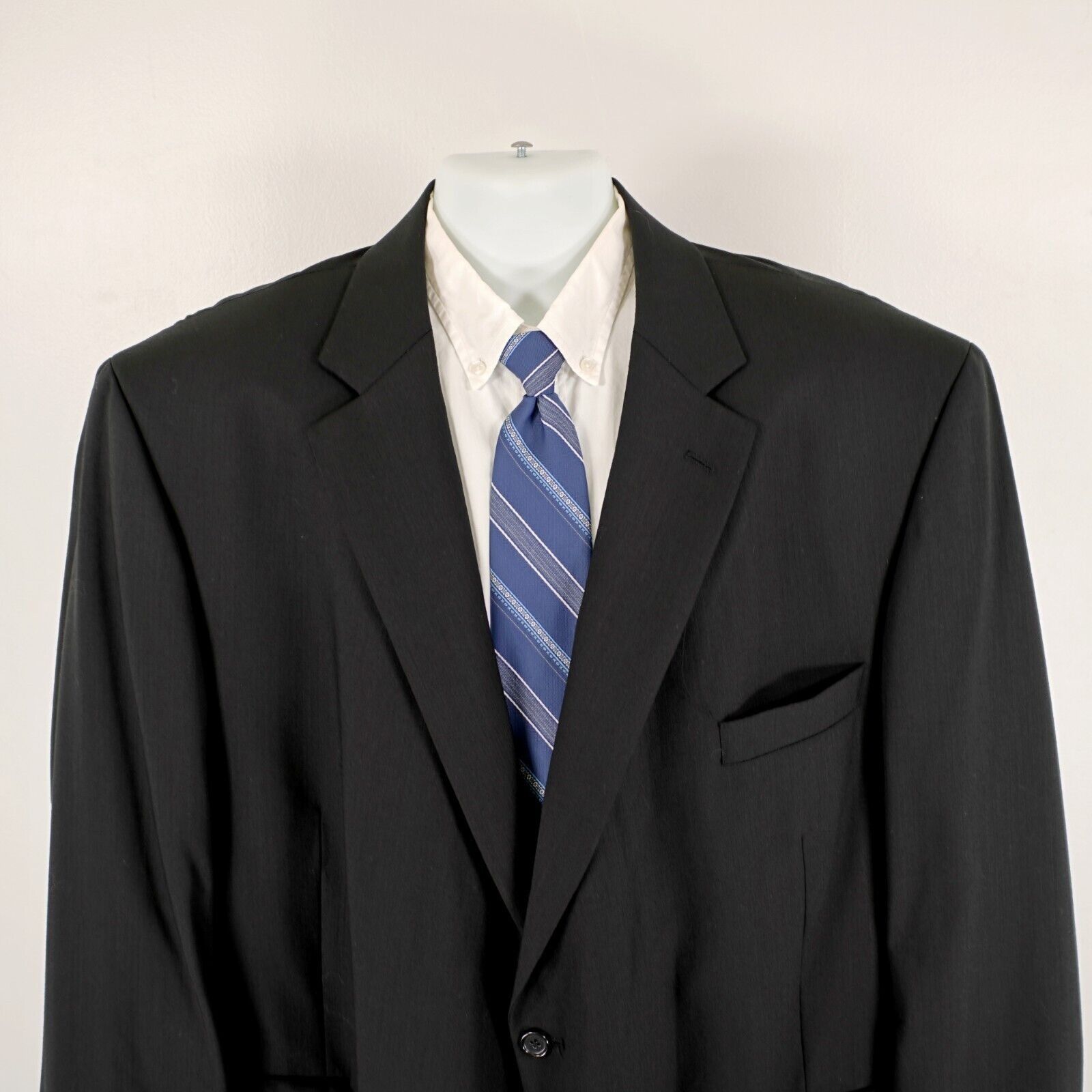 Pronto Uomo Pronto Uomo Comfort Stretch Worsted Wool Black 56L Portly 2 Size 54L - 1 Thumbnail