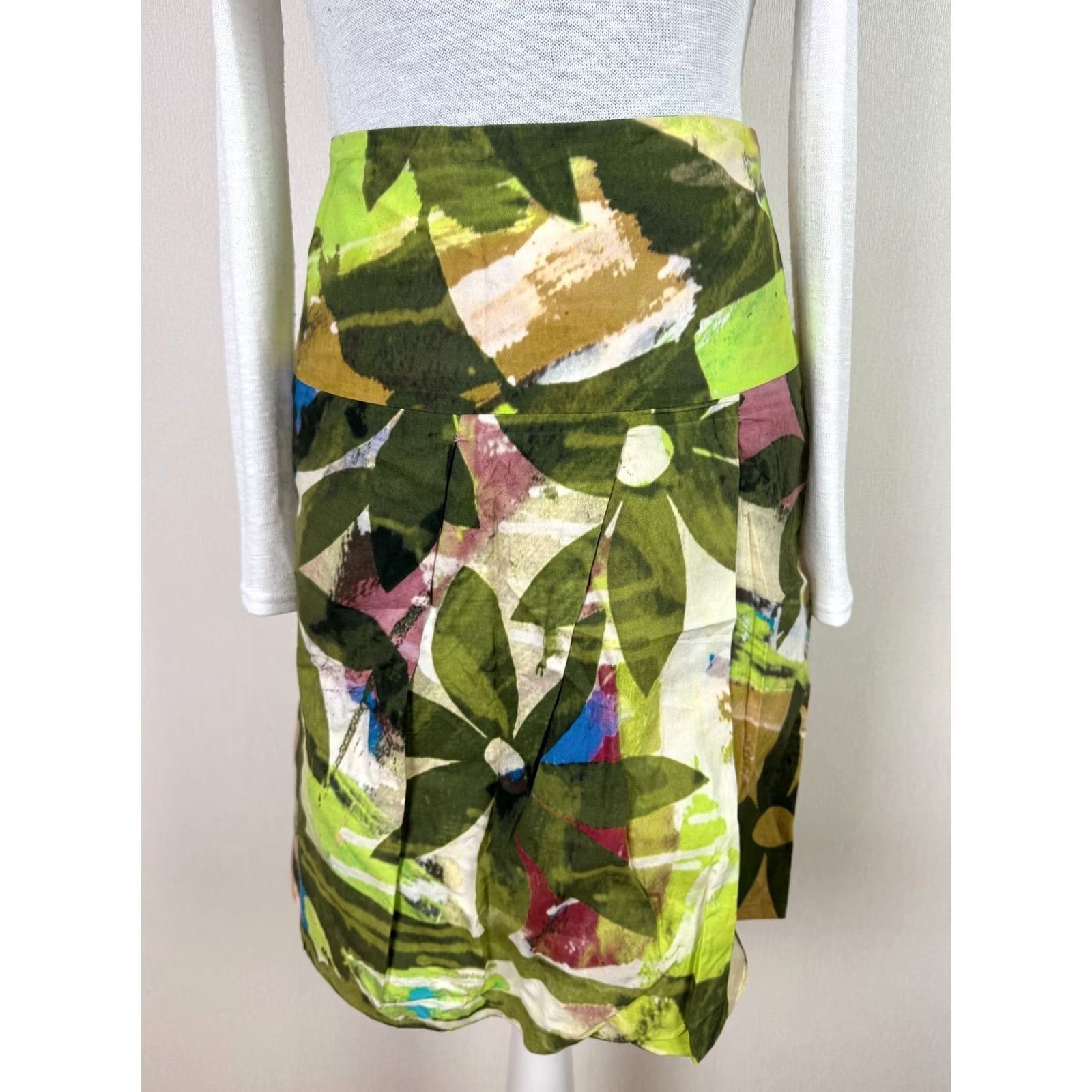 Vintage Pauw Amsterdam womens skirt Green Size 2 Size 26" / US 2 / IT 38 - 3 Thumbnail