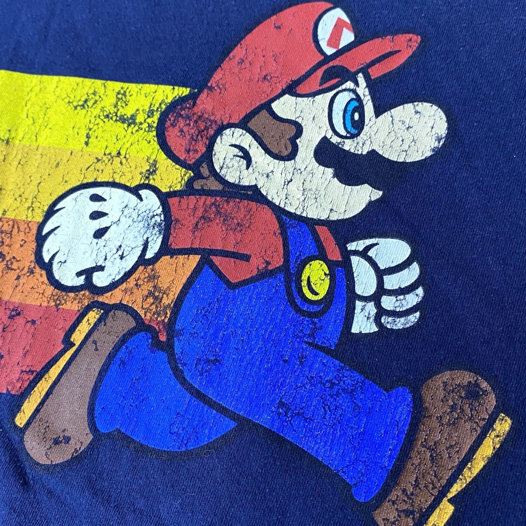 Nintendo Nintendo Super Mario Shirt Mens Adult Large Blue Graphic Crew Neck Logo T-Shirt Gaming Retro Size US L / EU 52-54 / 3 - 2 Thumbnail