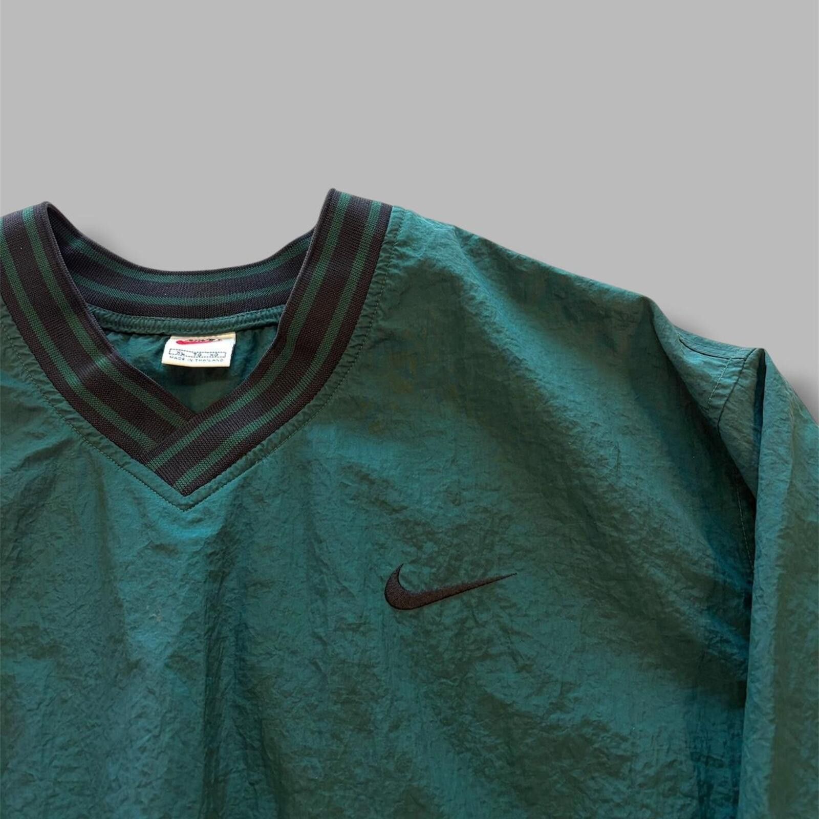 Nike 90s Green Nike Pull Over Windbreaker Size US XL / EU 56 / 4 - 3 Thumbnail