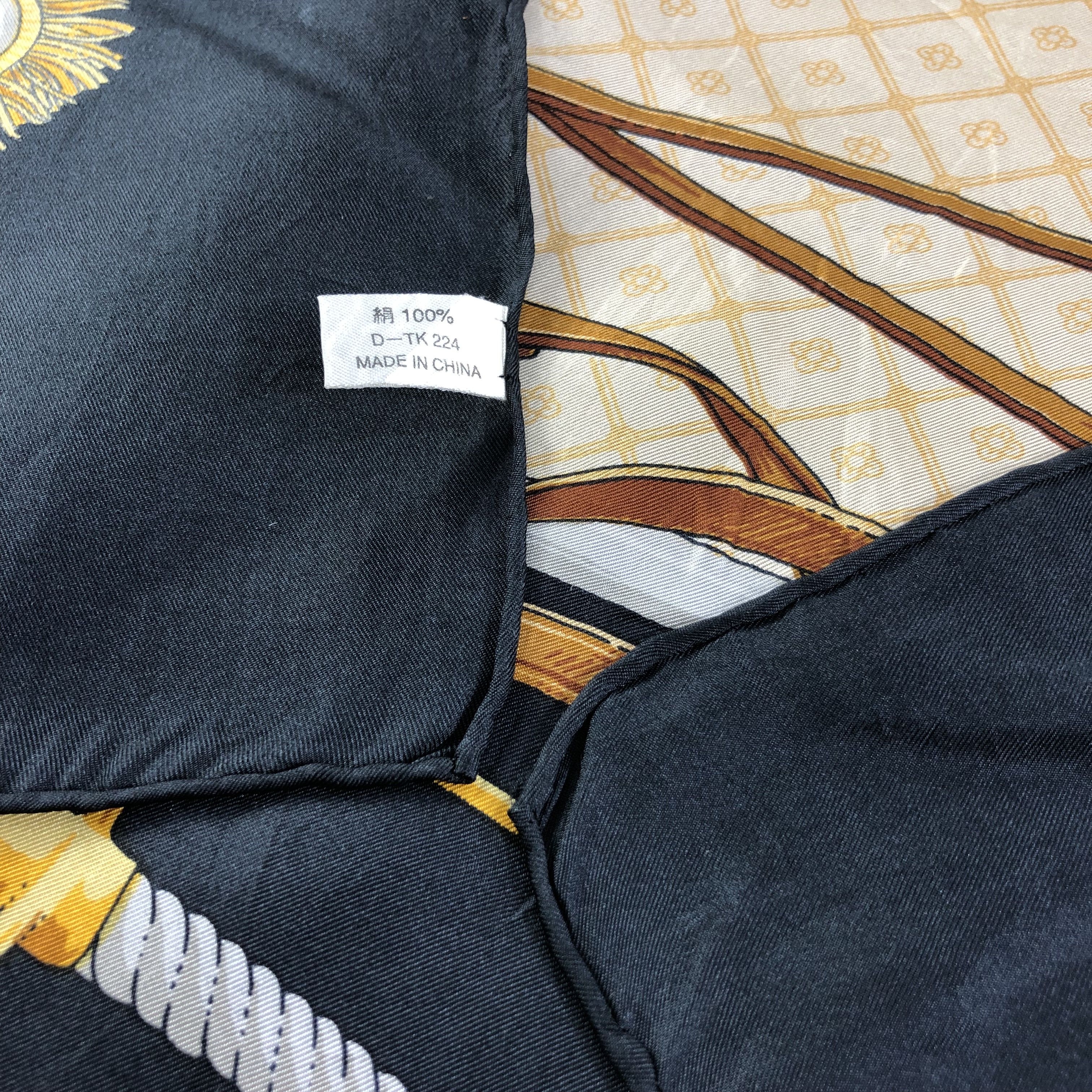 Japanese Brand Luxury Design Hand Rolled Silk Scarf M808 Size ONE SIZE - 3 Thumbnail
