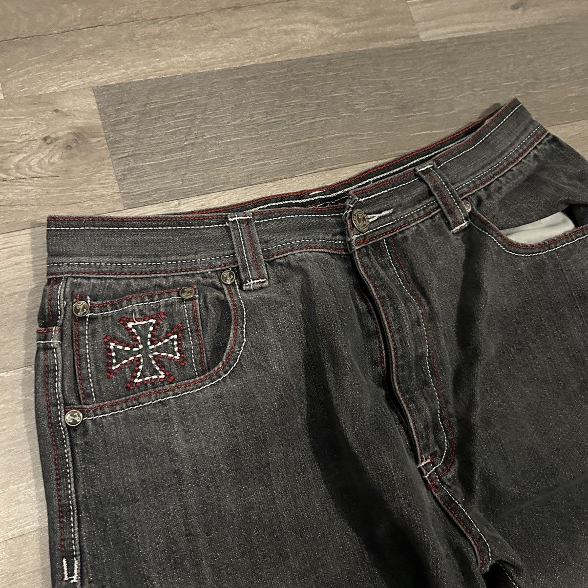 Japanese Brand × Vintage Vintage embroidered jeans from Japan Size US 36 / EU 52 - 2 Thumbnail