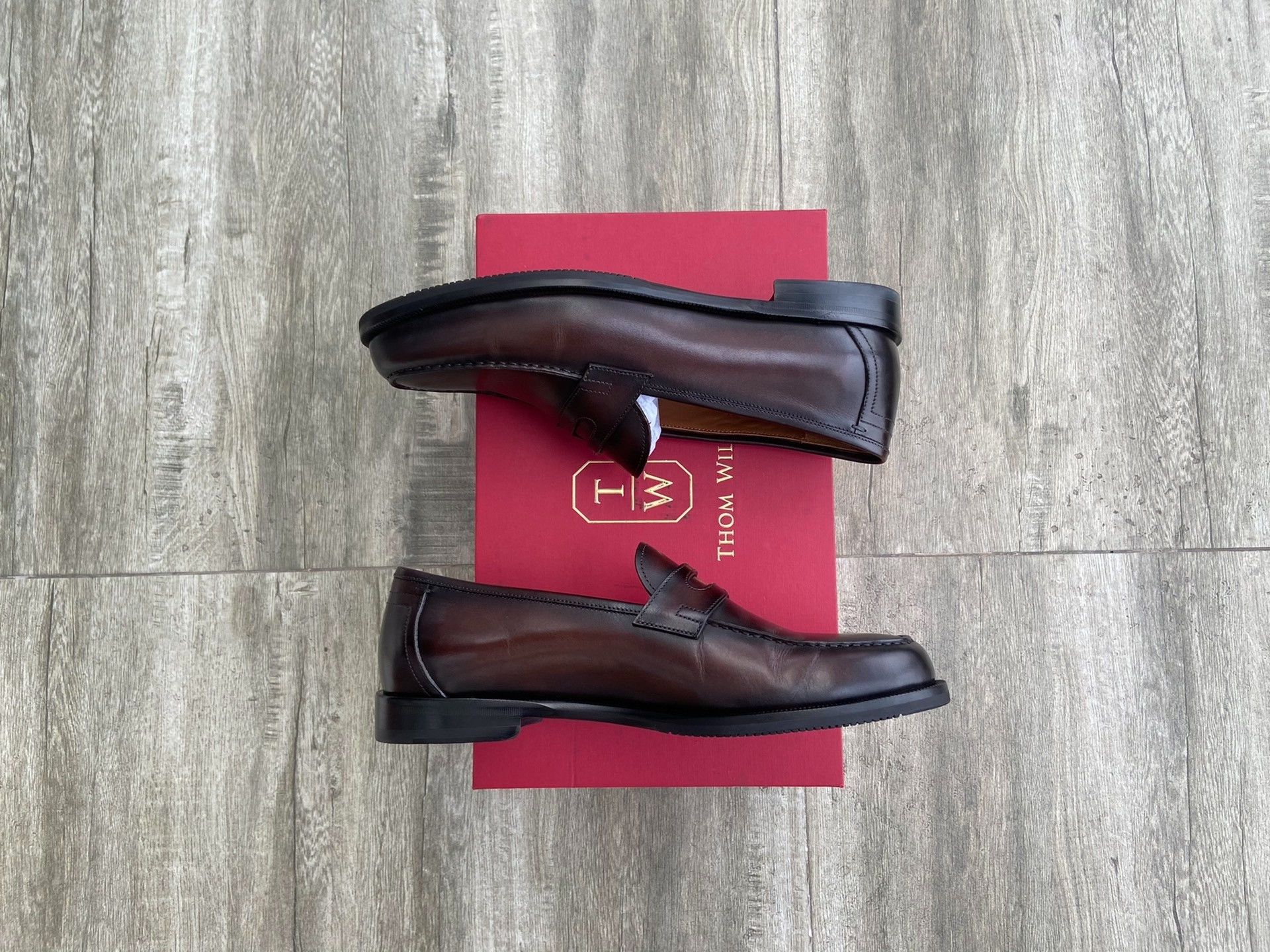 Japanese Brand Thom Wills Leather Slip-On Loafers Size US 8 / EU 41 - 4 Thumbnail