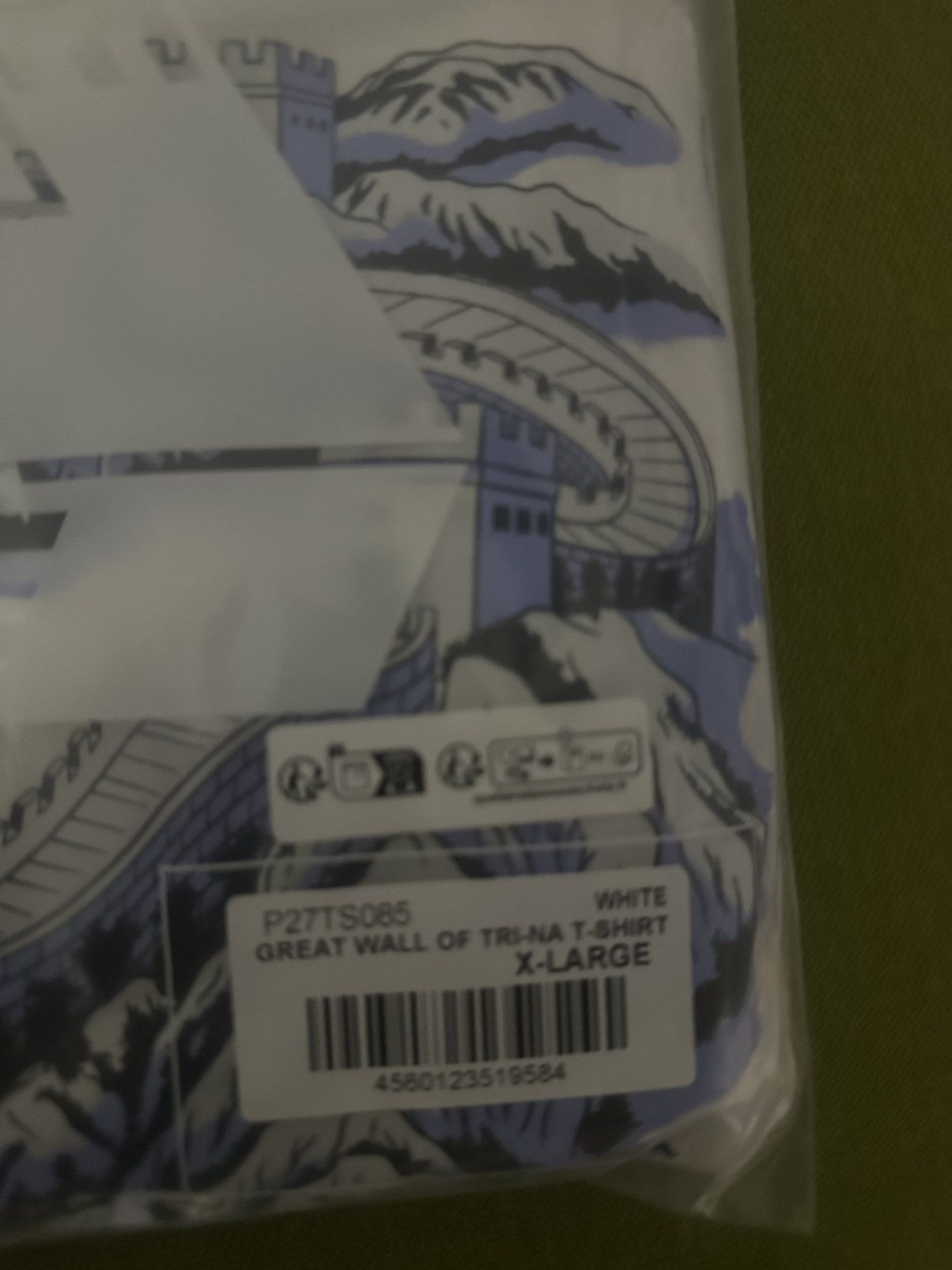 Palace Palace Great Wall Of Tri-Na White T Shirt Size US XL / EU 56 / 4 - 3 Thumbnail